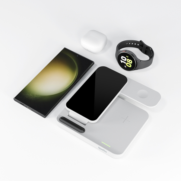 Spello 3in1 Wireless Charging Stand for Samsung - white