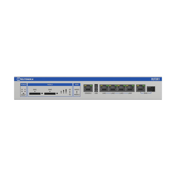 Teltonika RUTXR1 2x Sim 4x Eth 1x Combo SFP/Eth port rack mounted