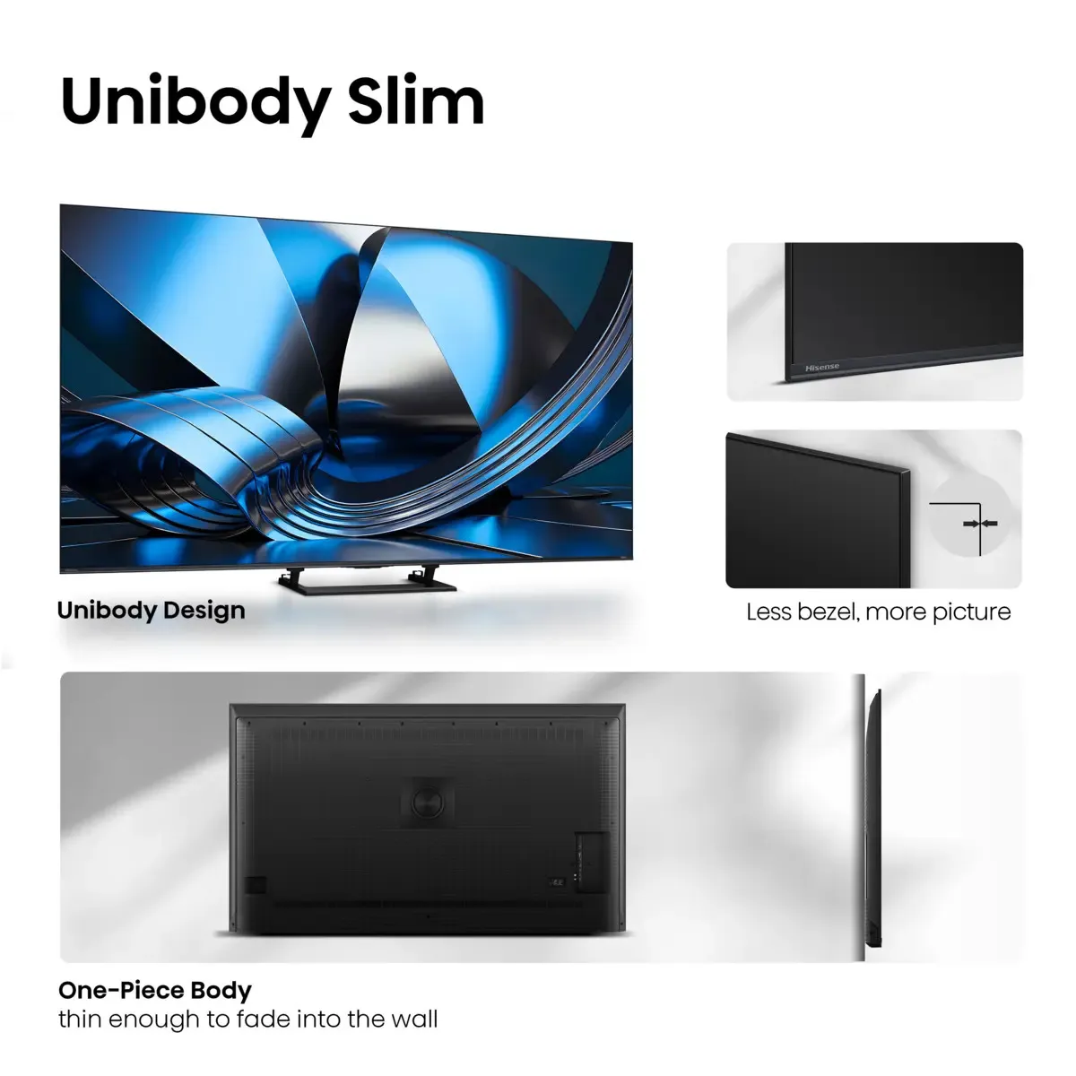 Hisense 65U7SE 65" 4K, ULED MiniLED, VIDAA TV, 144Hz, HDR10+, Dolby Vision IQ