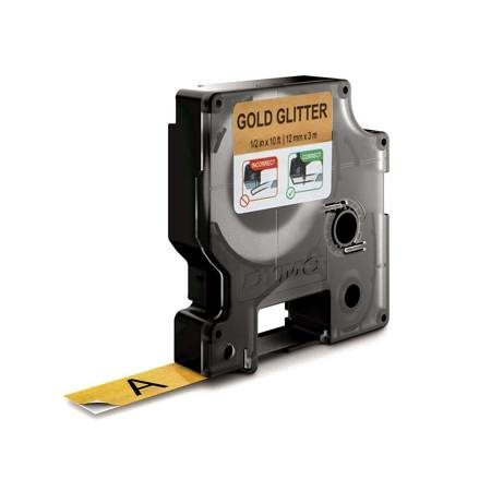 Tape D1 12mmx3m blank/gold