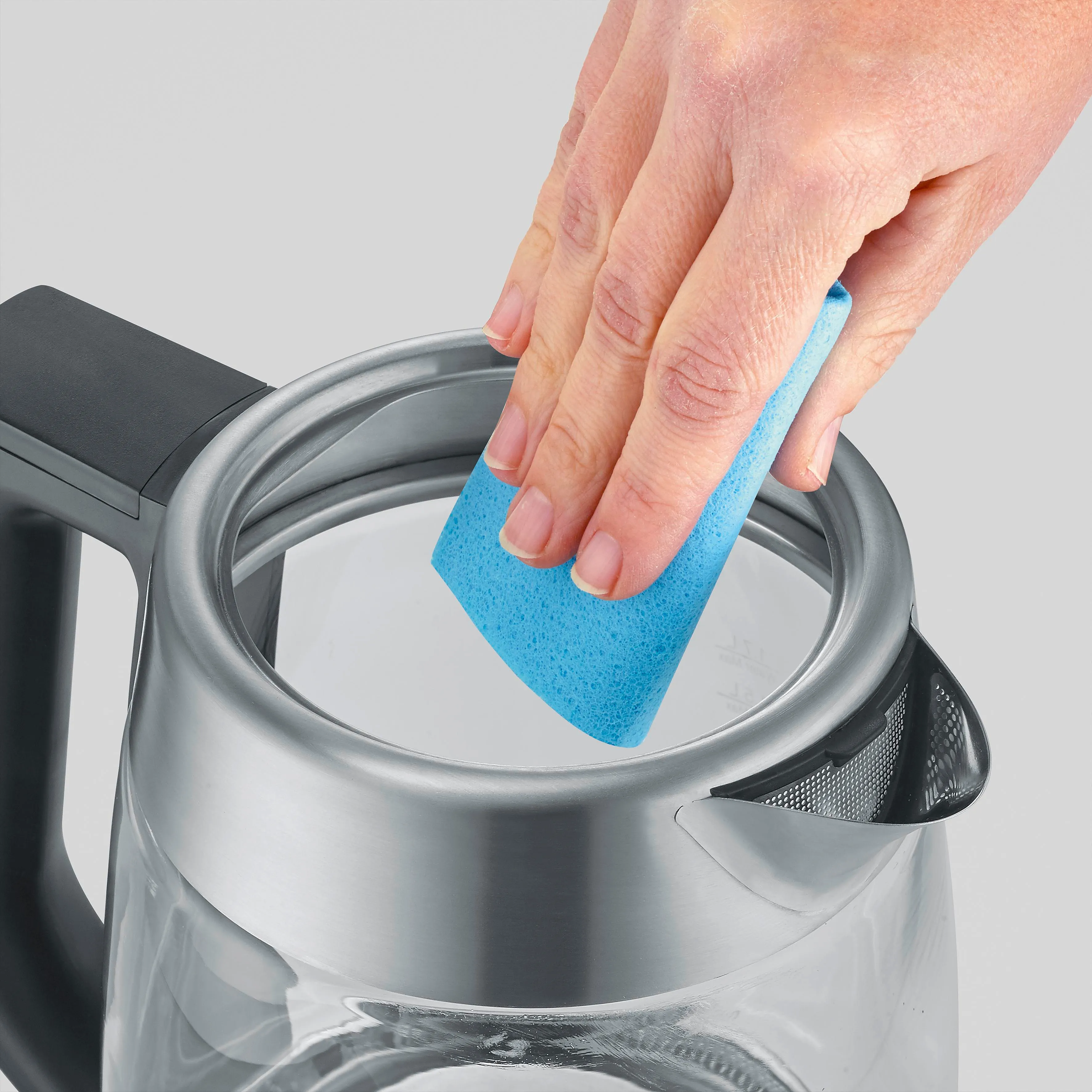 Severin Glass Tea/Kettle Deluxe WK 3480 (stainless steel/transparent, 1.7 liters)