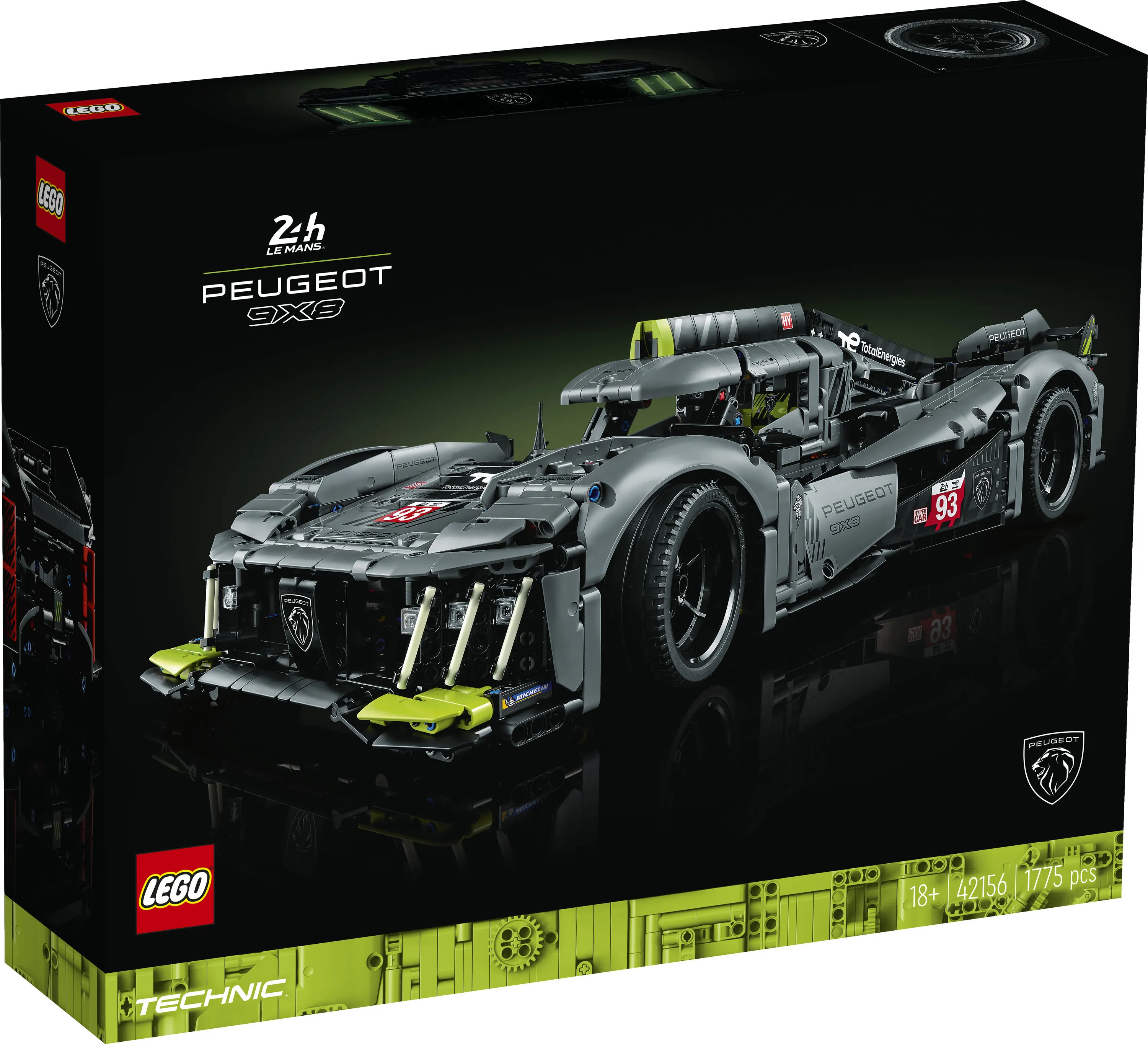 LEGO Technic Peugeot 9X8 24H Le Mans Hybrid Hypercar 42156