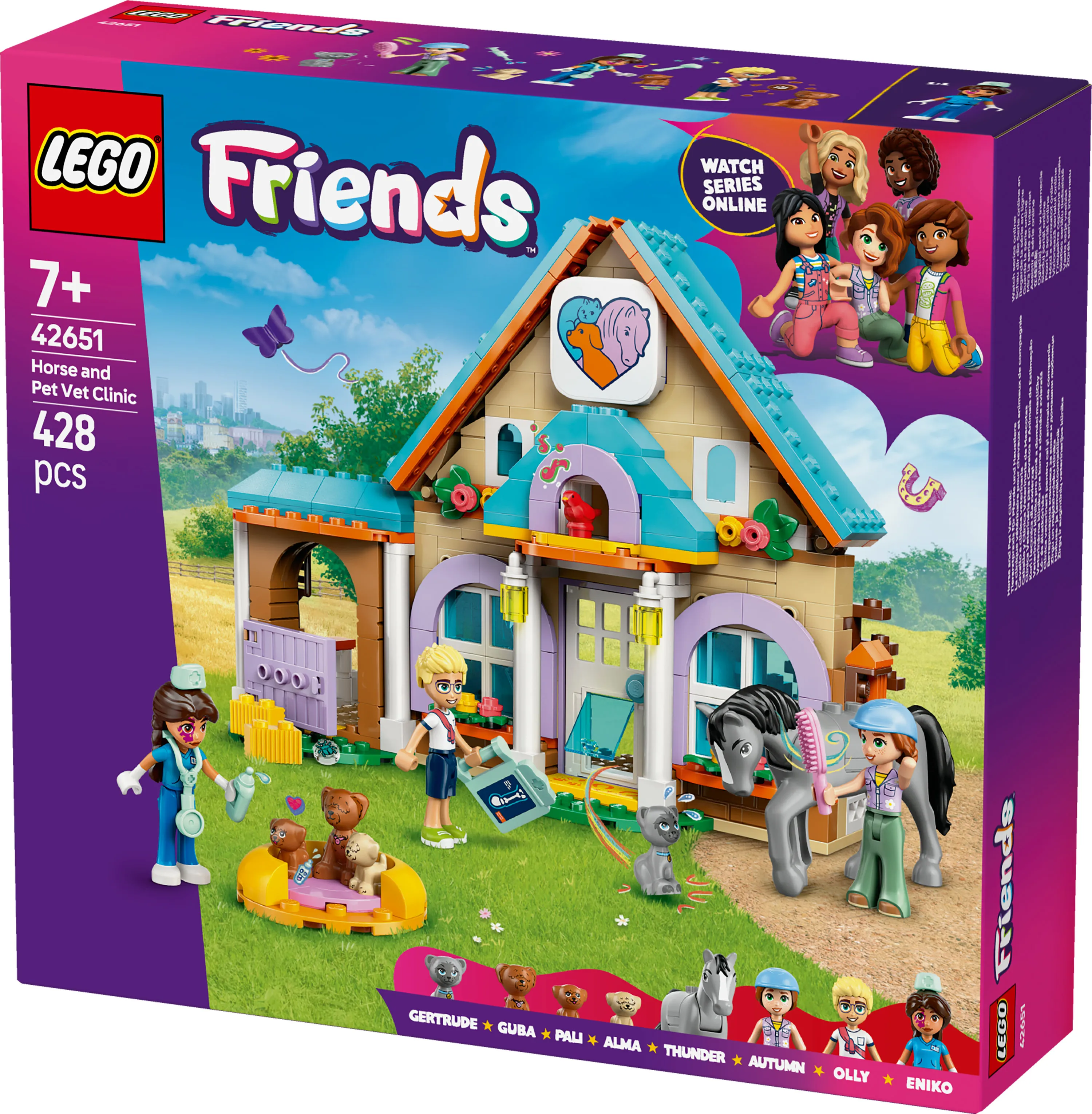 LEGO Friends H&auml;st- och husdjursklinik 42651