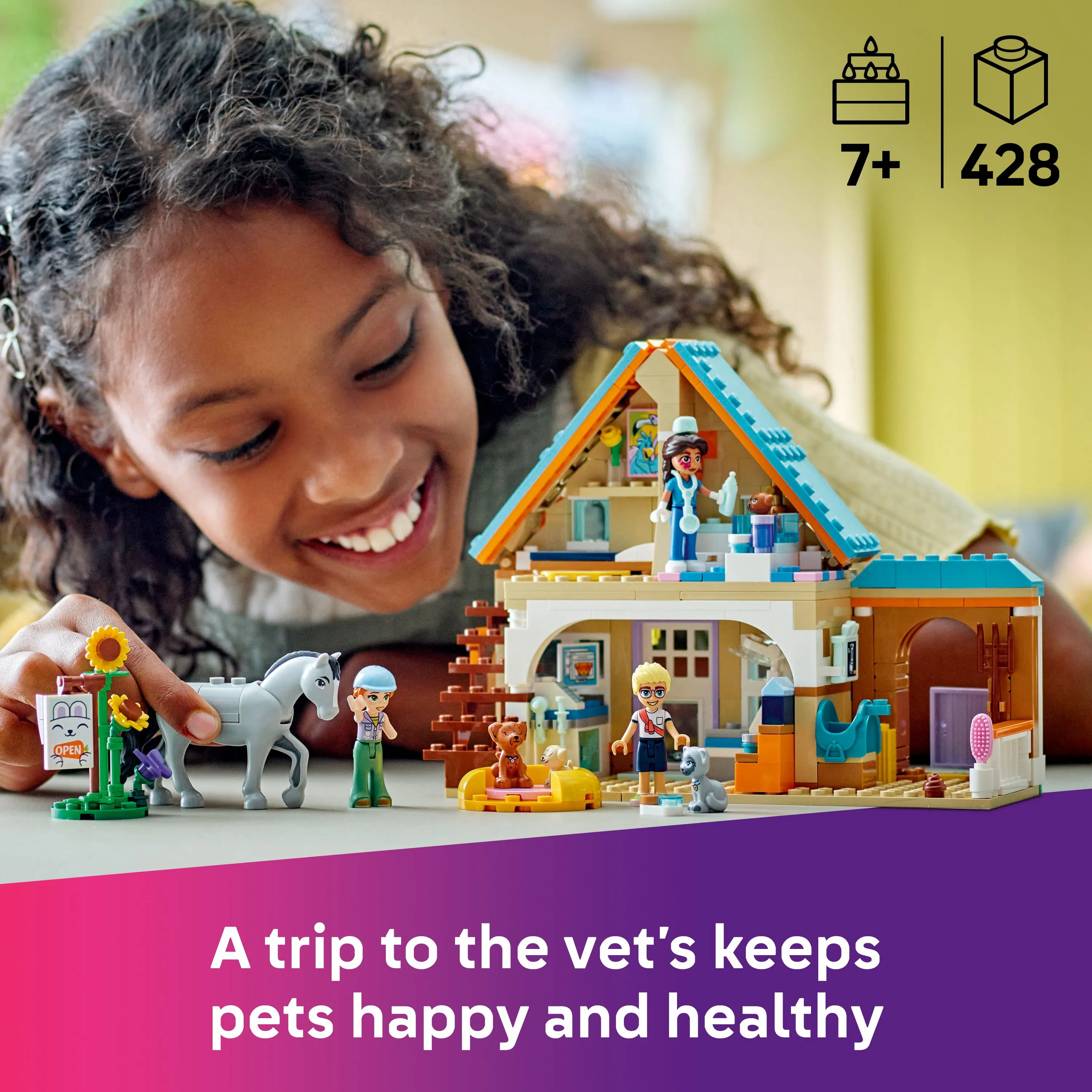 LEGO Friends H&auml;st- och husdjursklinik 42651