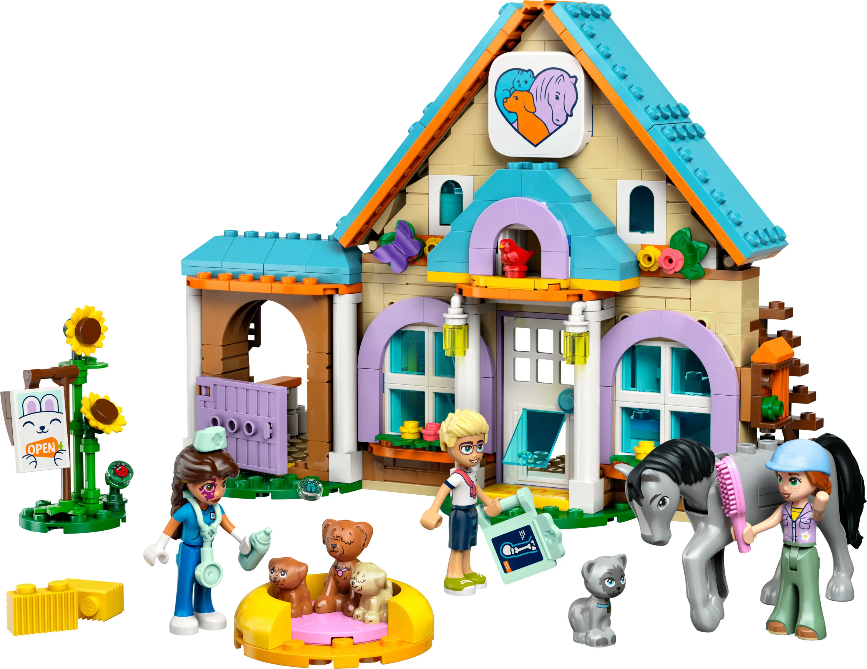 LEGO Friends H&auml;st- och husdjursklinik 42651