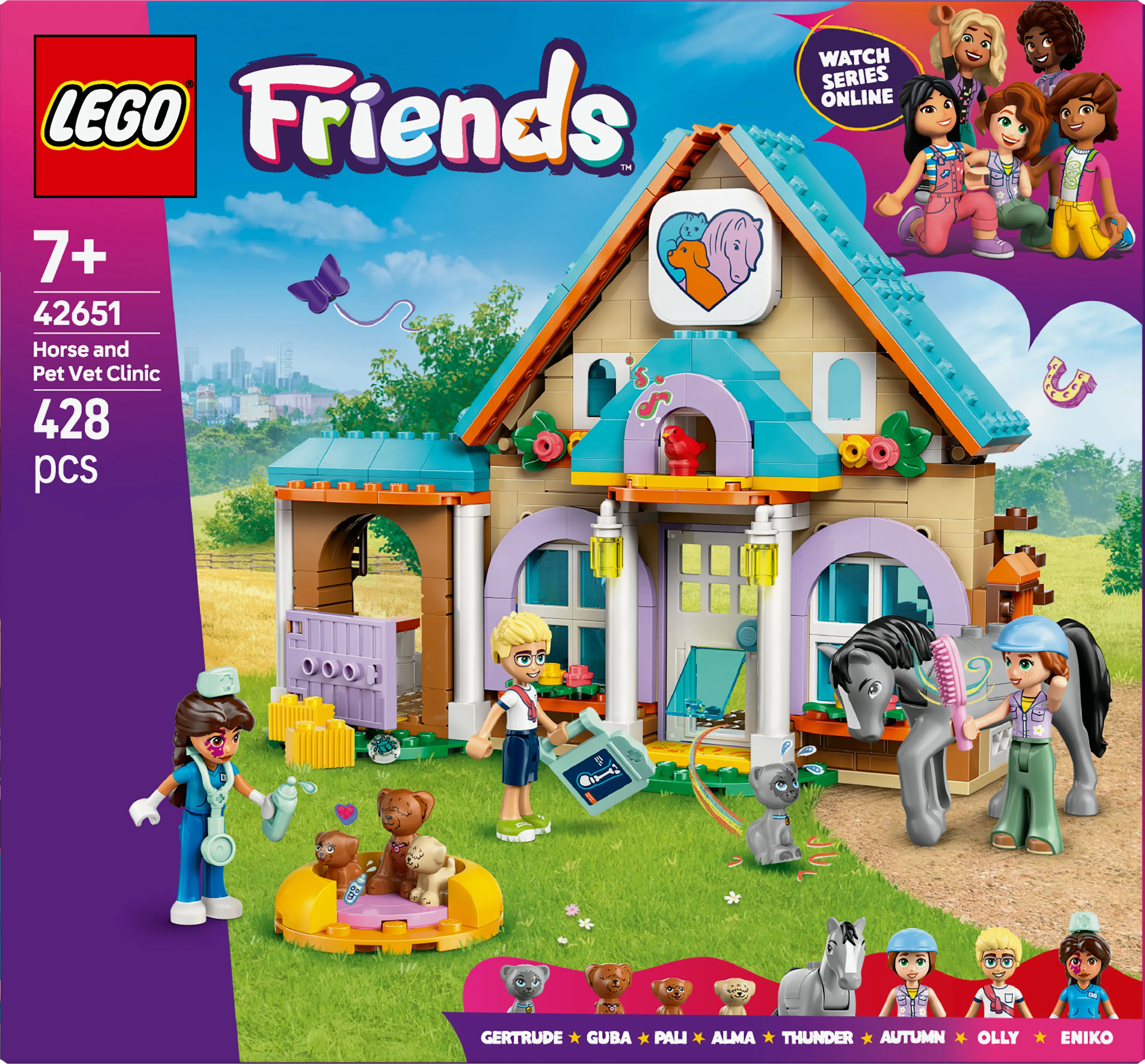 LEGO Friends H&auml;st- och husdjursklinik 42651