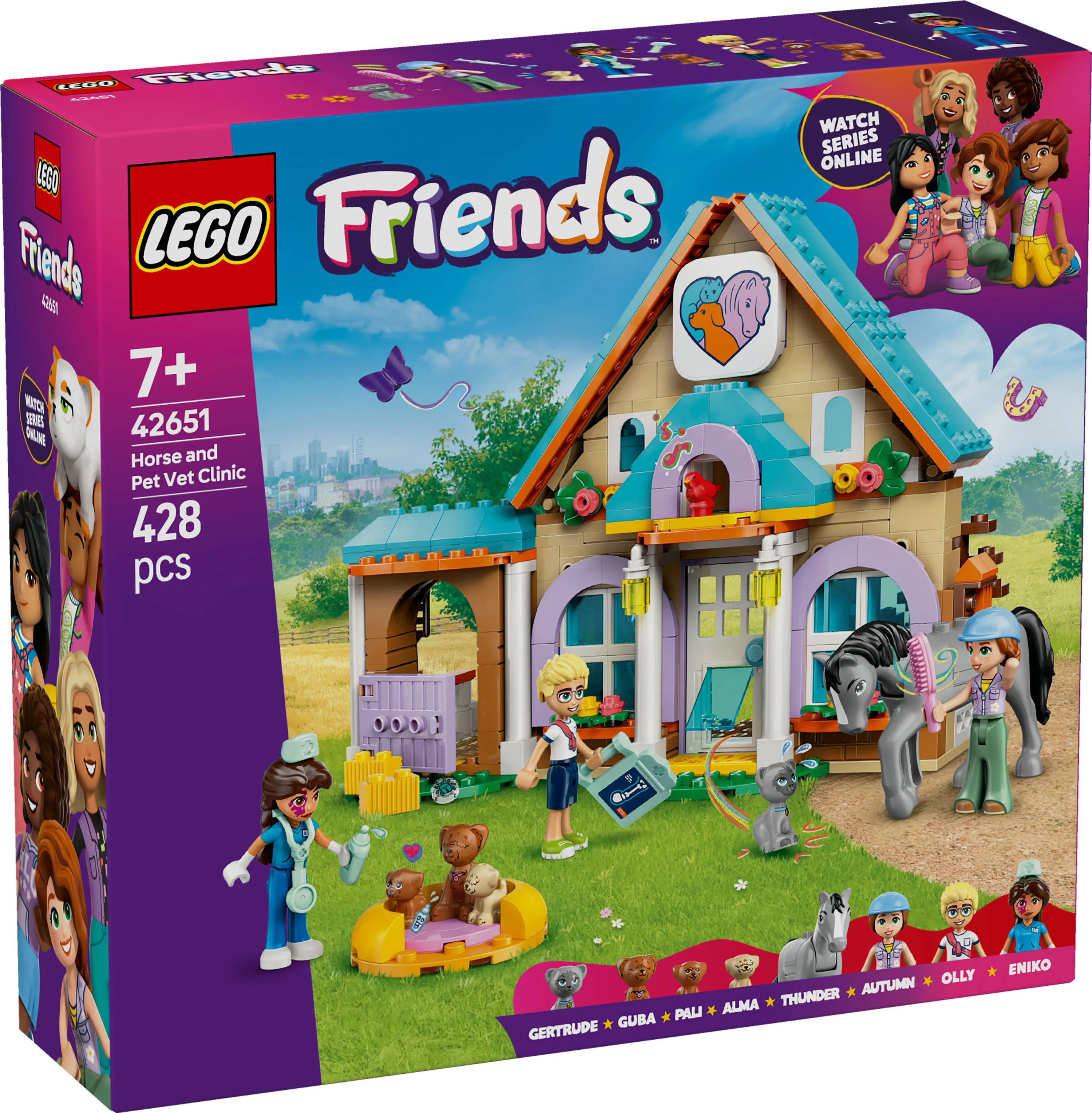 LEGO Friends H&auml;st- och husdjursklinik 42651