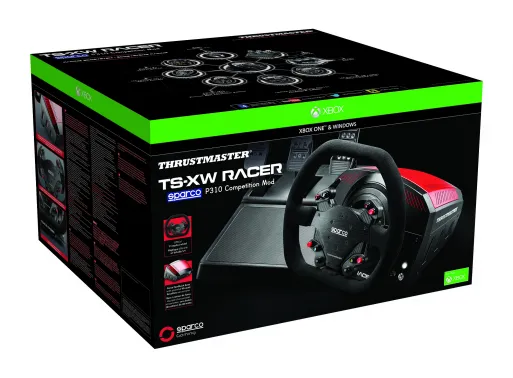 Thrustmaster TS-XW Racer Sparco P310 Competition Mod -rattipoljinsetti (PC / Xbox One), musta