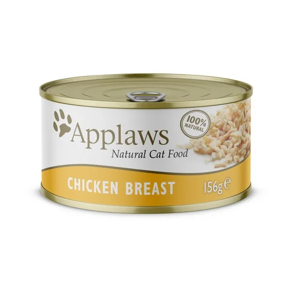 Applaws Chicken Breast in Broth, Wet food for cats, Adult, 156g