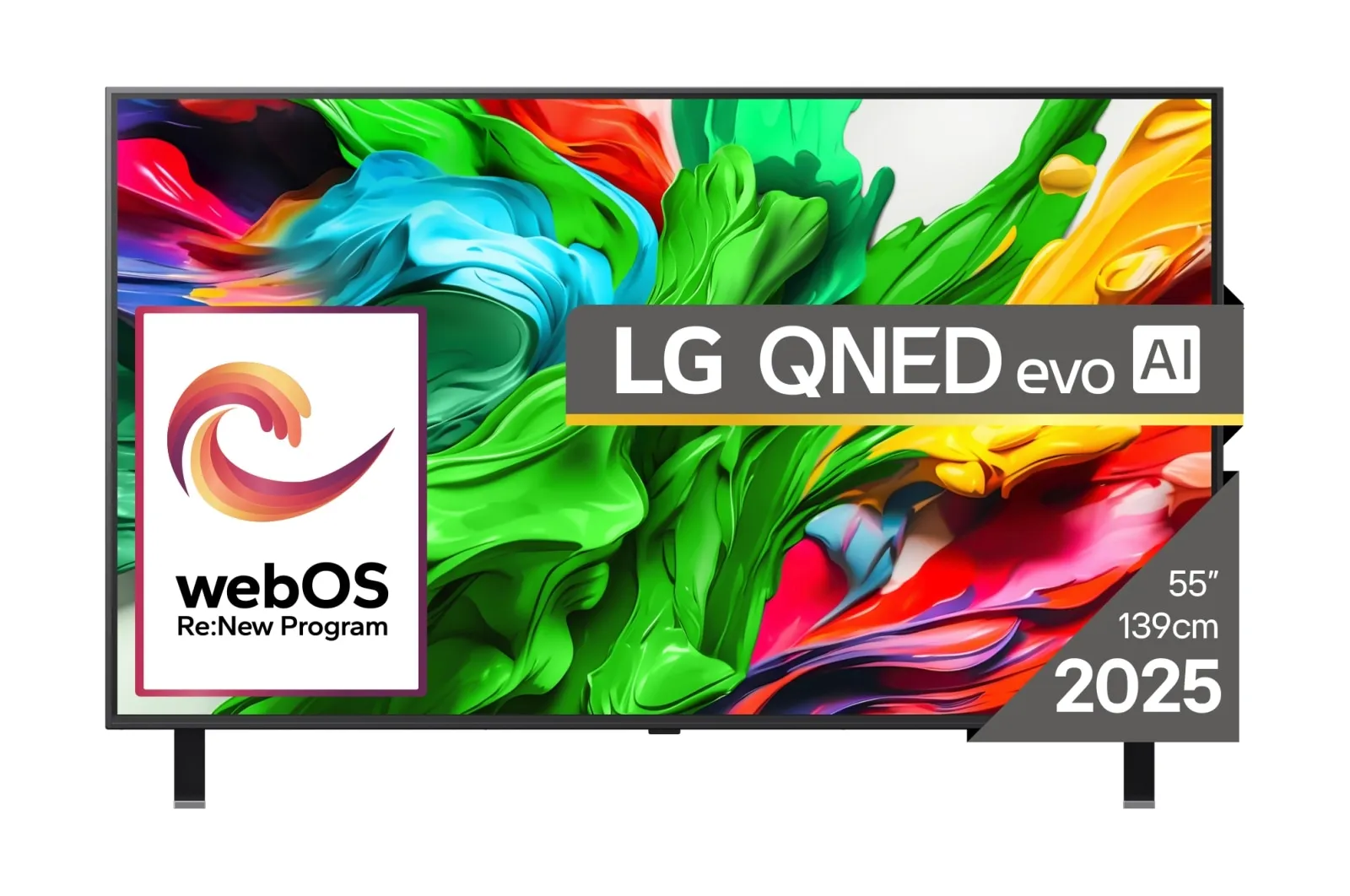 LG QNED85A3C 55" 4K QNED evo Mini LED webOS 25 TV, 120 Hz, Dolby Vision