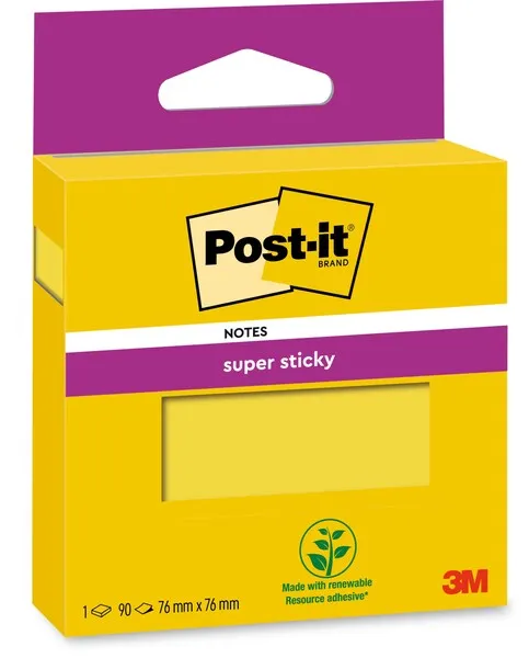 Post-it SS yellow 76x76 90sh