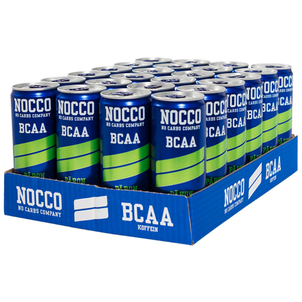 NOCCO P&auml;&auml;ryn&auml; &ndash; BCAA energiajuoma 330 ml 24-pack