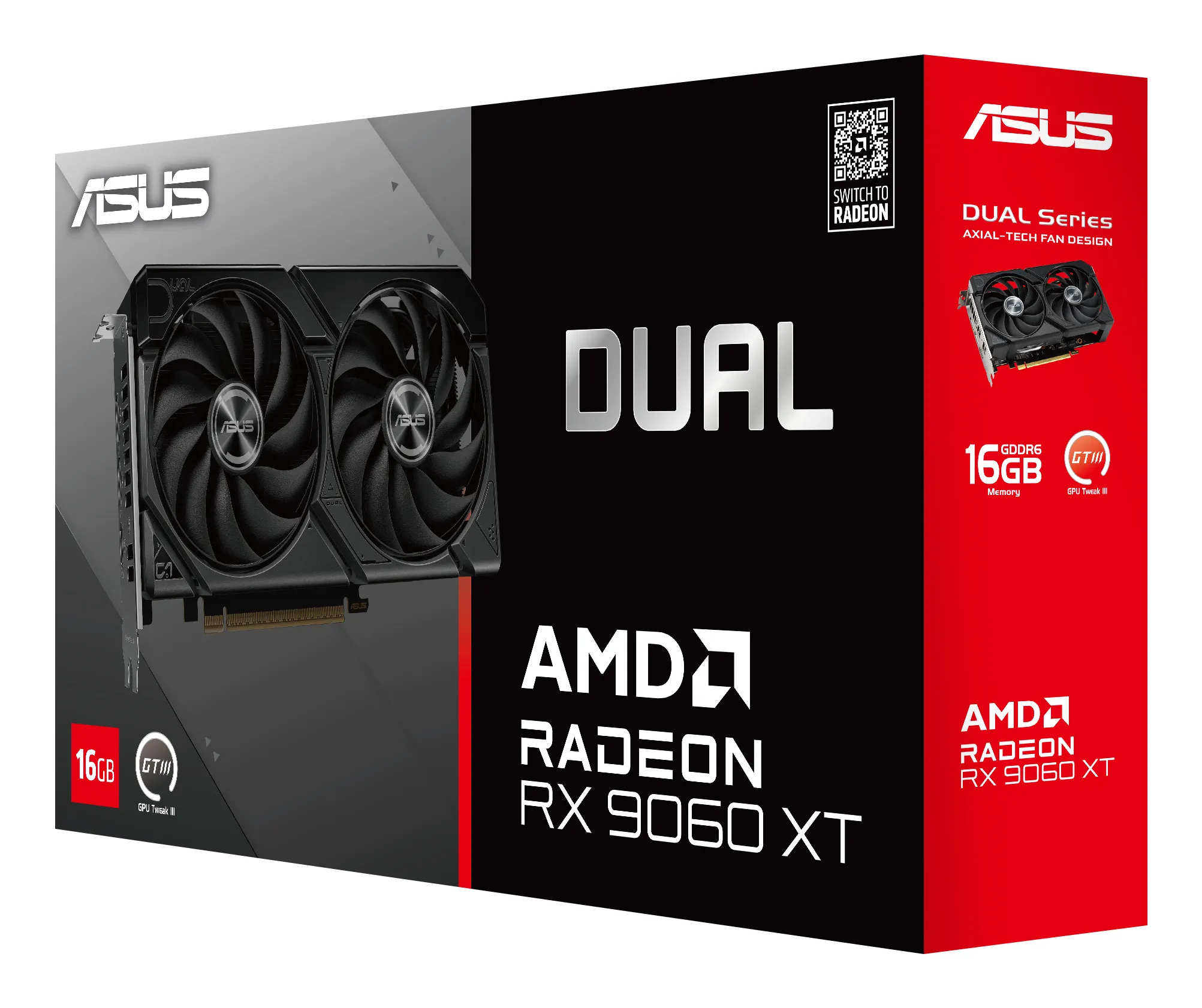 Asus Radeon RX 9060 XT Dual 16GB - Graphics card