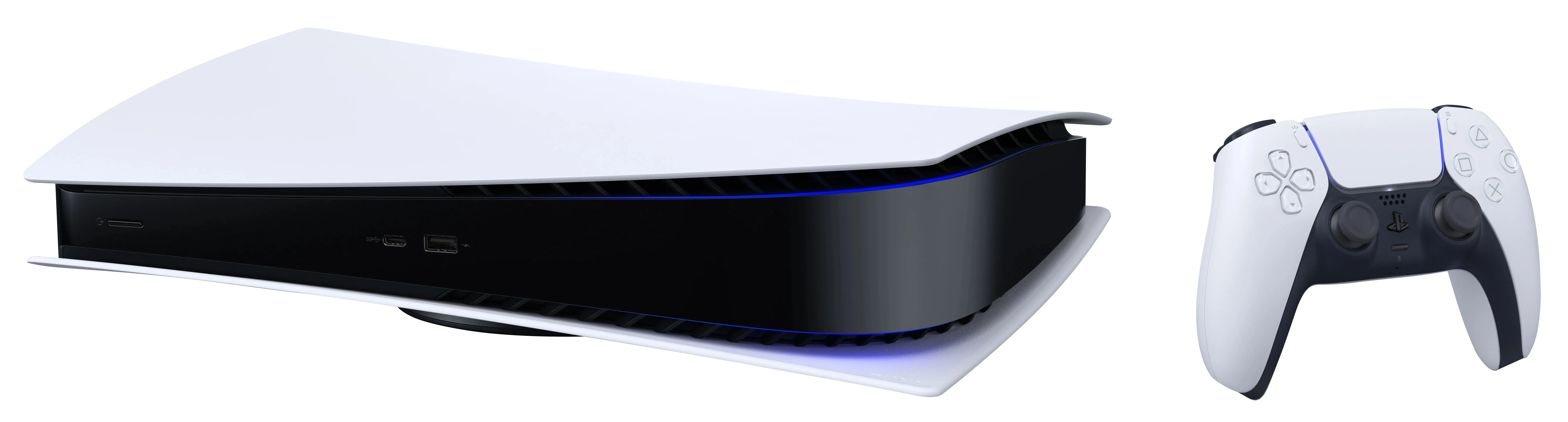 Sony Sony PlayStation 5 Digital Edition, game console (white/black, C-chassis)