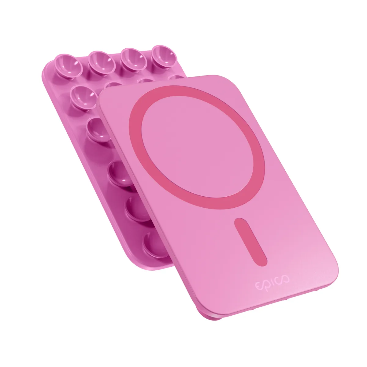 Epico Mag+ Suction Phone Holder MagSafe Compatible | Pink | Versatile Use