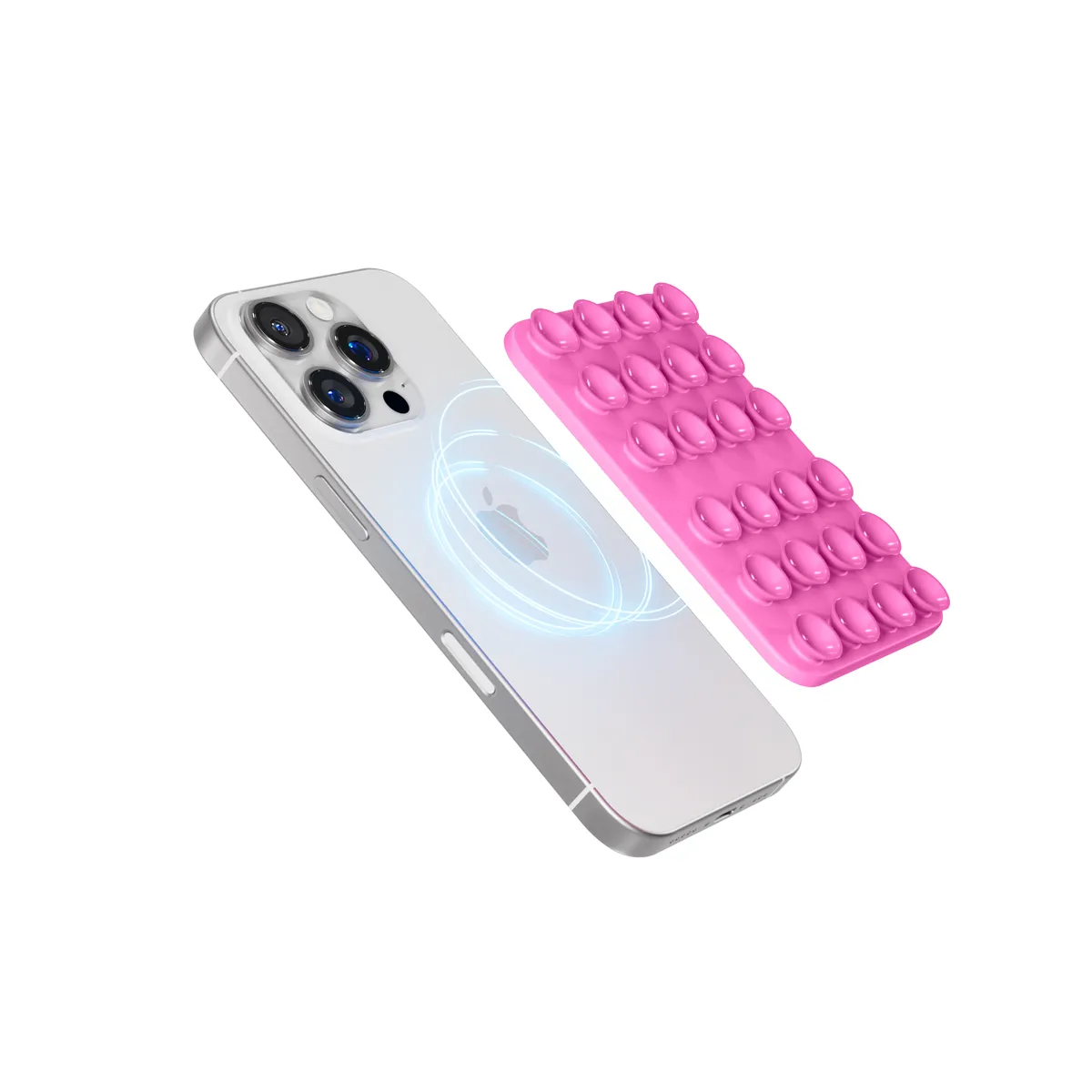 Epico Mag+ Suction Phone Holder MagSafe Compatible | Pink | Versatile Use