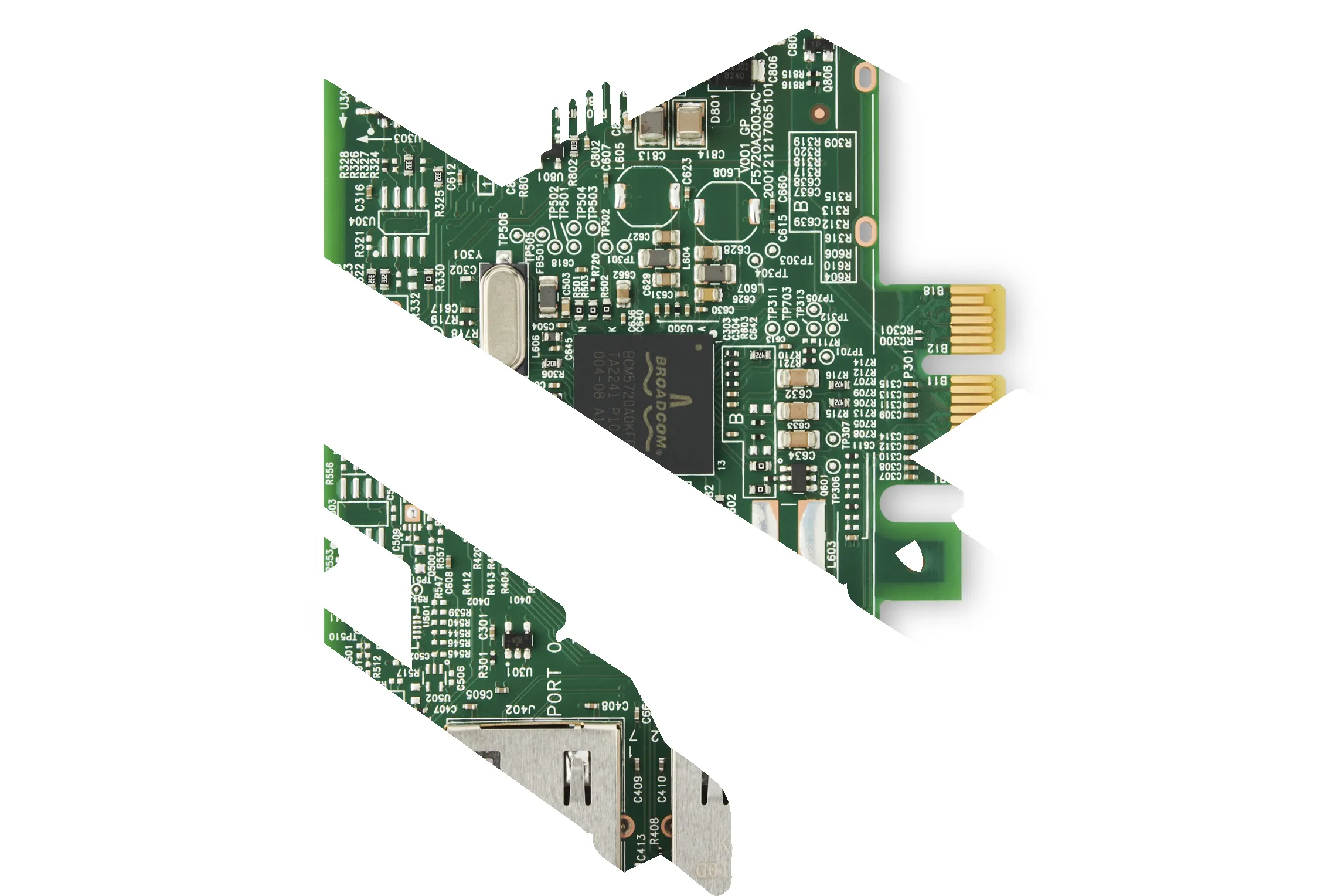 HP Broadcom 5720 1GbE RJ45 PCIe Ethernet Network Adapter