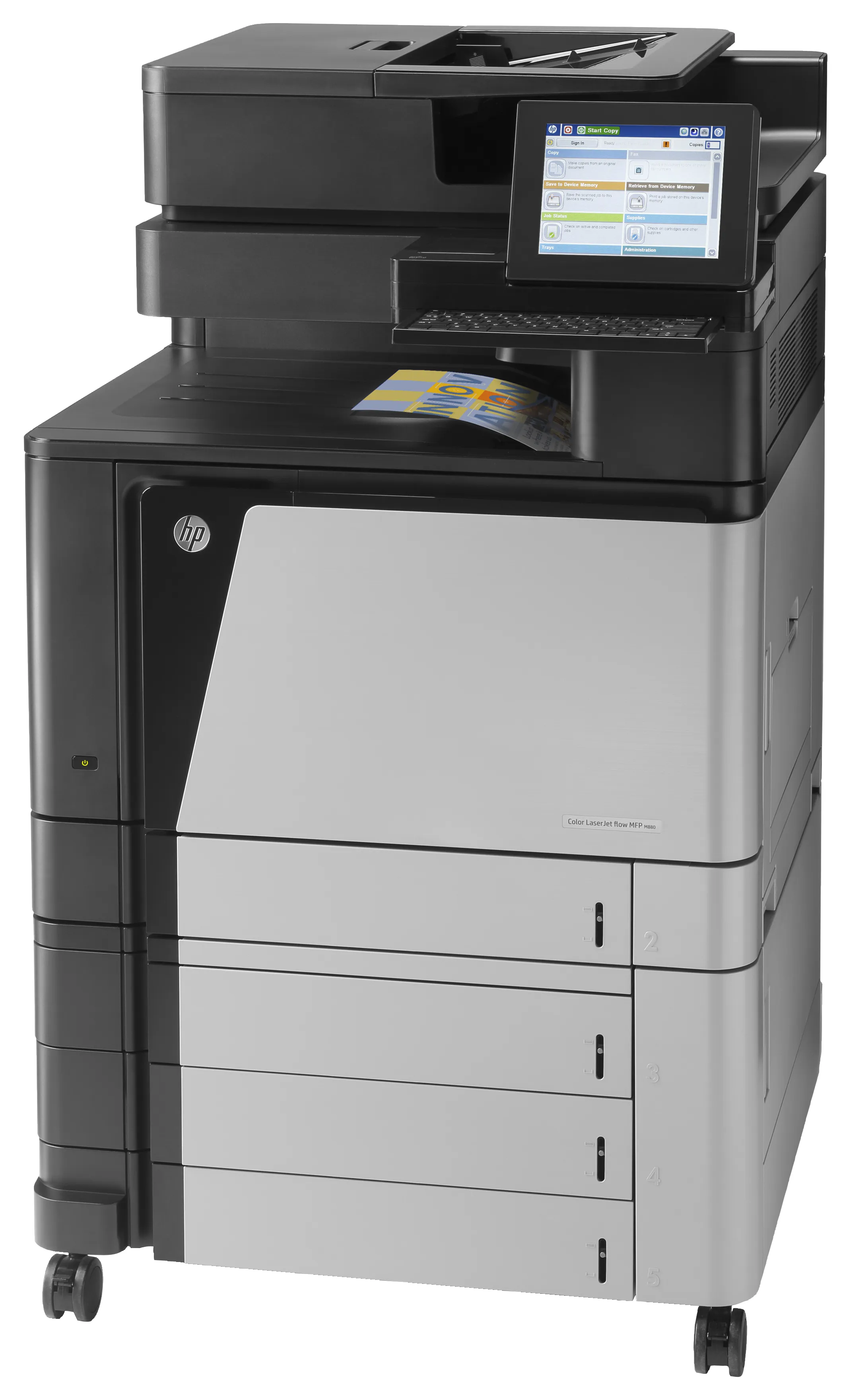 HP LaserJet Enterprise Flow MFP M880z Duplex, LAN, A3 - f&auml;rglaserskrivare