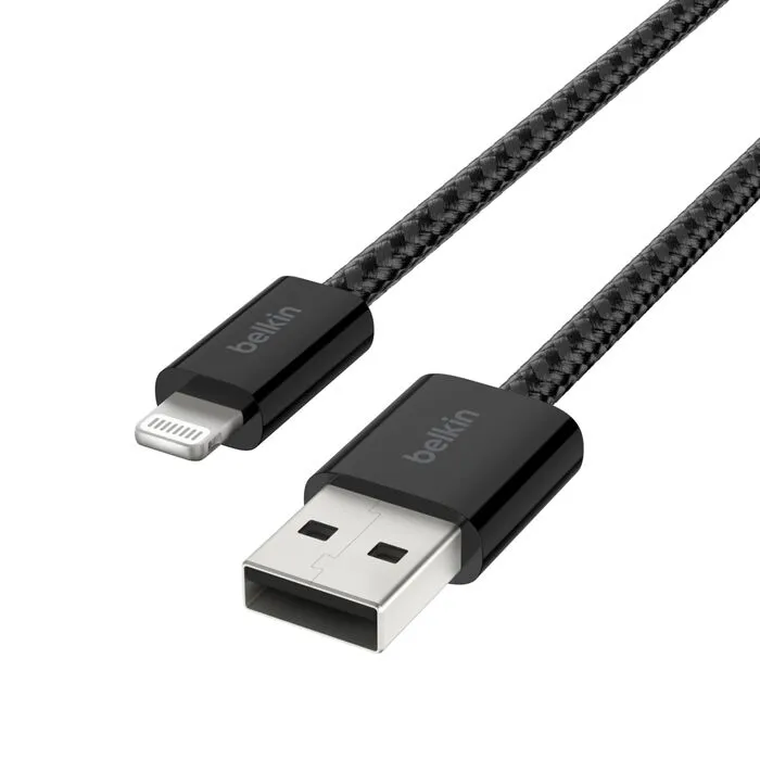 Belkin USB-A to Lightning cable, 1.5 m, Black, 2 pcs