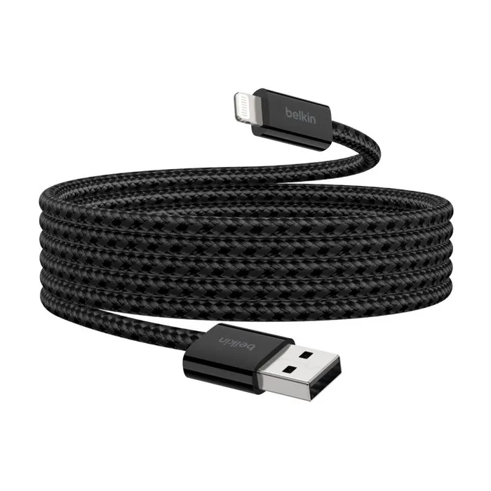 Belkin USB-A to Lightning cable, 1.5 m, Black, 2 pcs