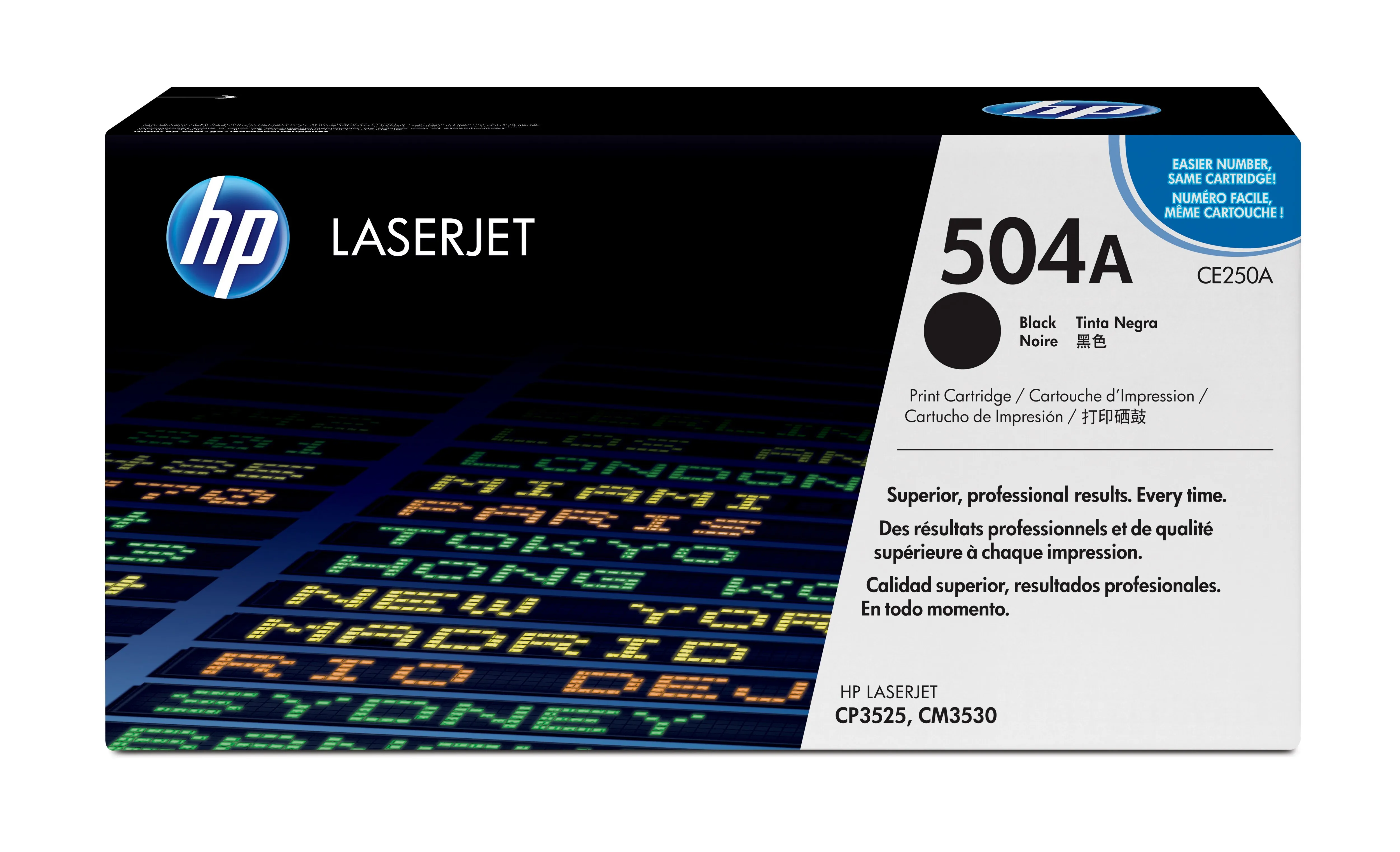 HP Toner CE250A black ColorSphere Color LaserJet CP3525