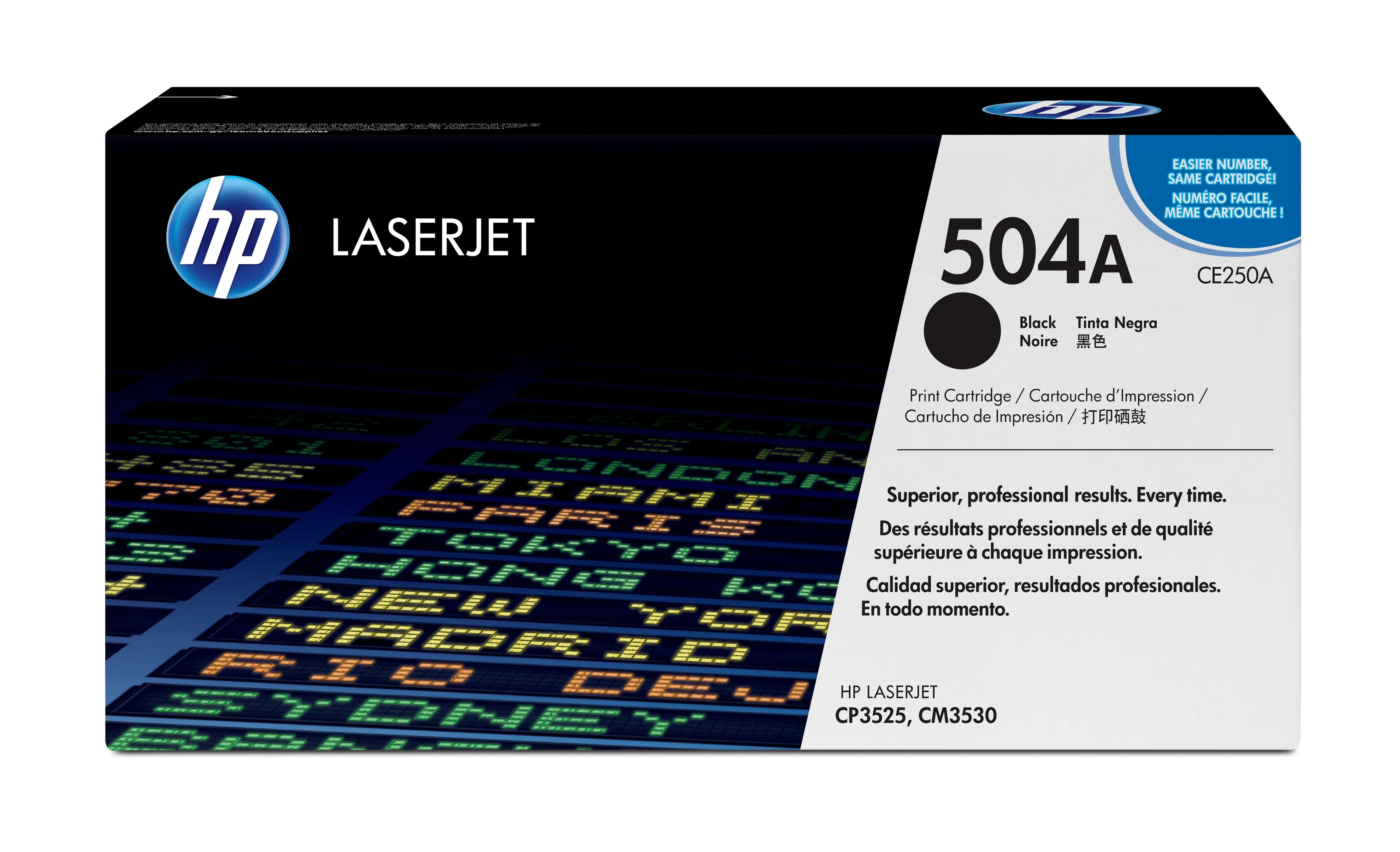 HP Toner CE250A black ColorSphere Color LaserJet CP3525