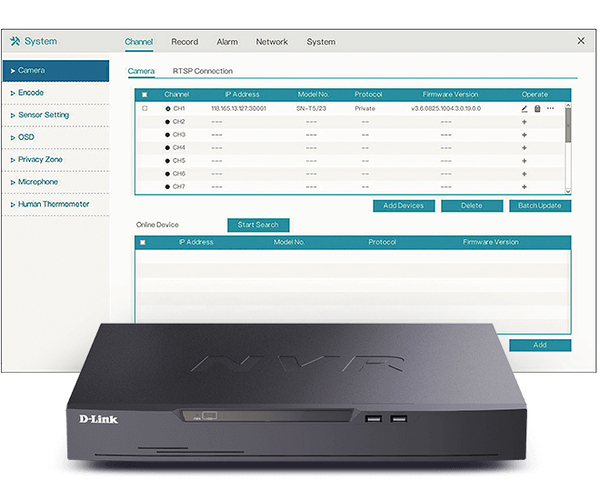 D-Link JustConnect 16-Channel H.265 PoE Network Video Recorder