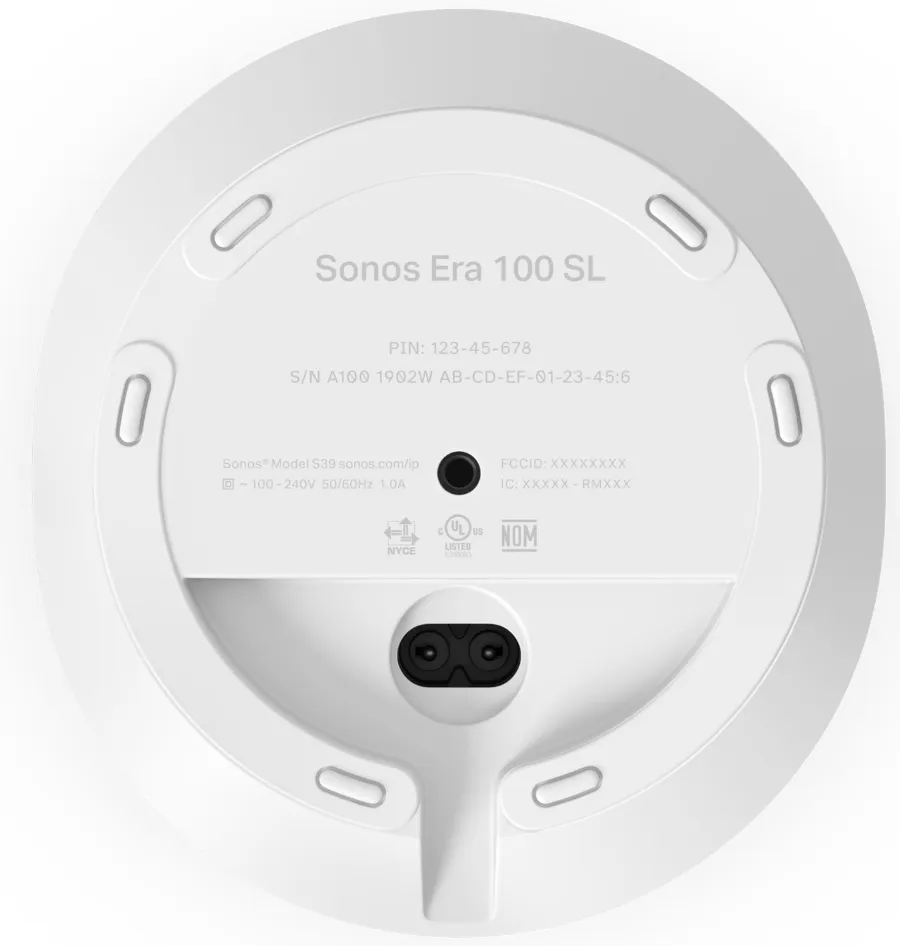 Sonos Era 100 SL, 2.0, Dolby Atmos Music soundbar, valkoinen