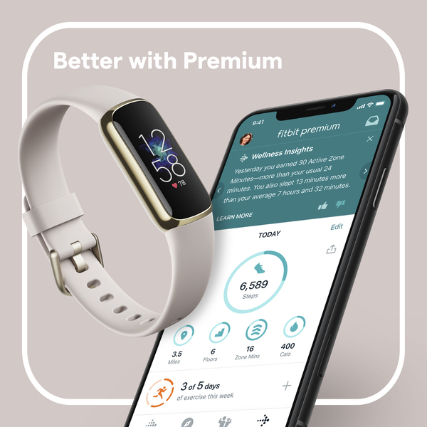 Fitbit Luxe - aktivitetsarmband, guld