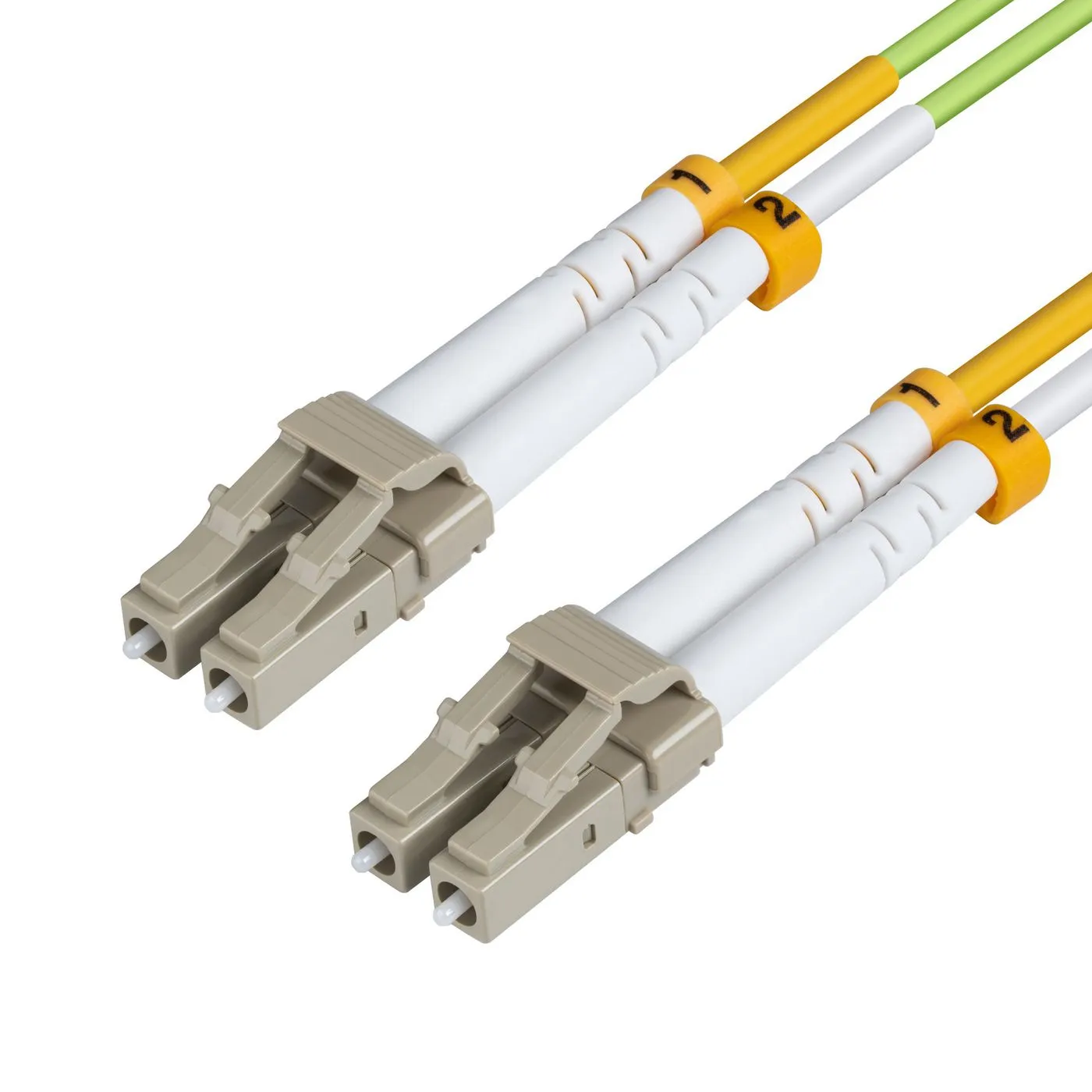 MicroConnect OM5 LSZH LC-LC 10m Fiber Optic Cable, Green