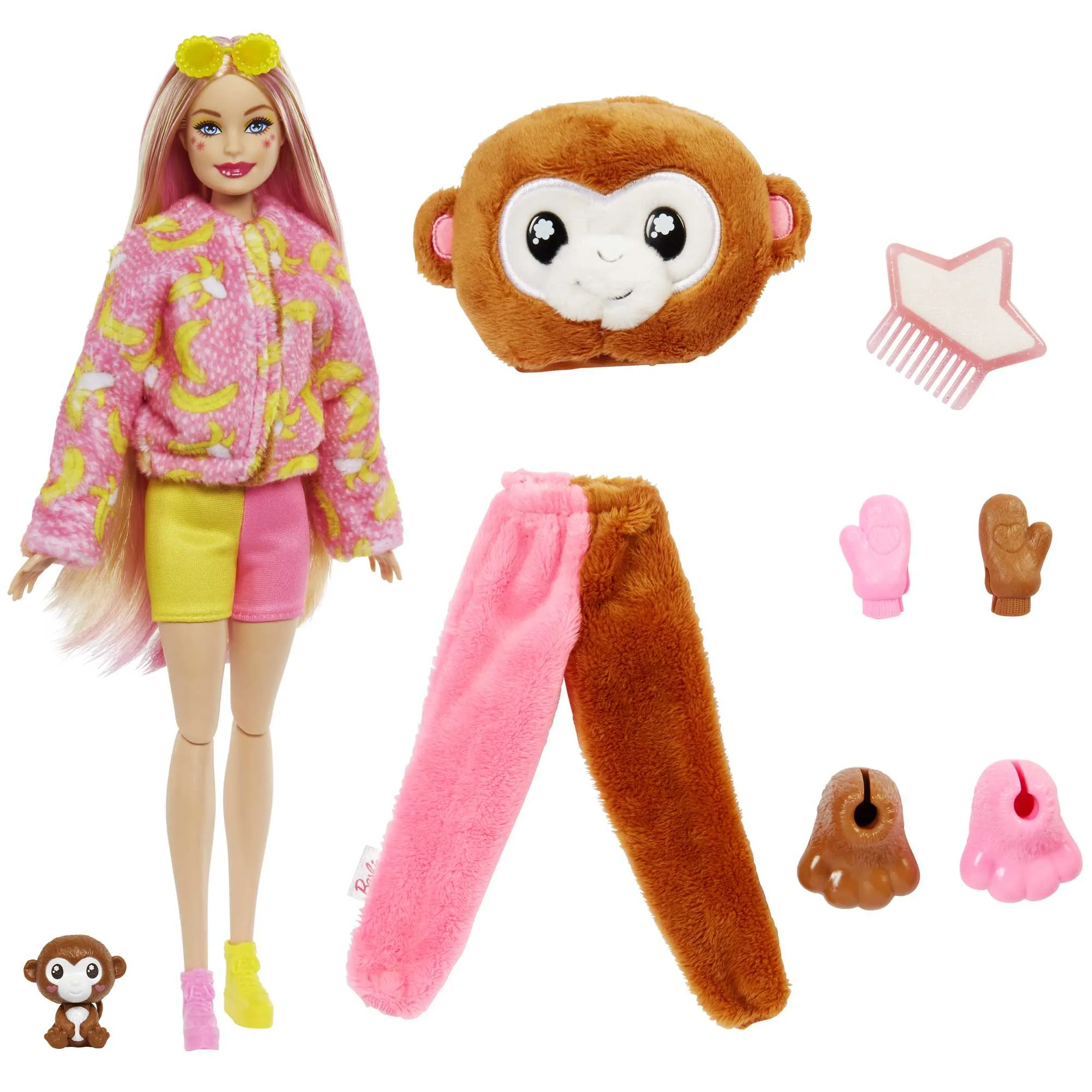 Mattel Barbie Cutie Reveal Jungle Series - Monkey, toy figure