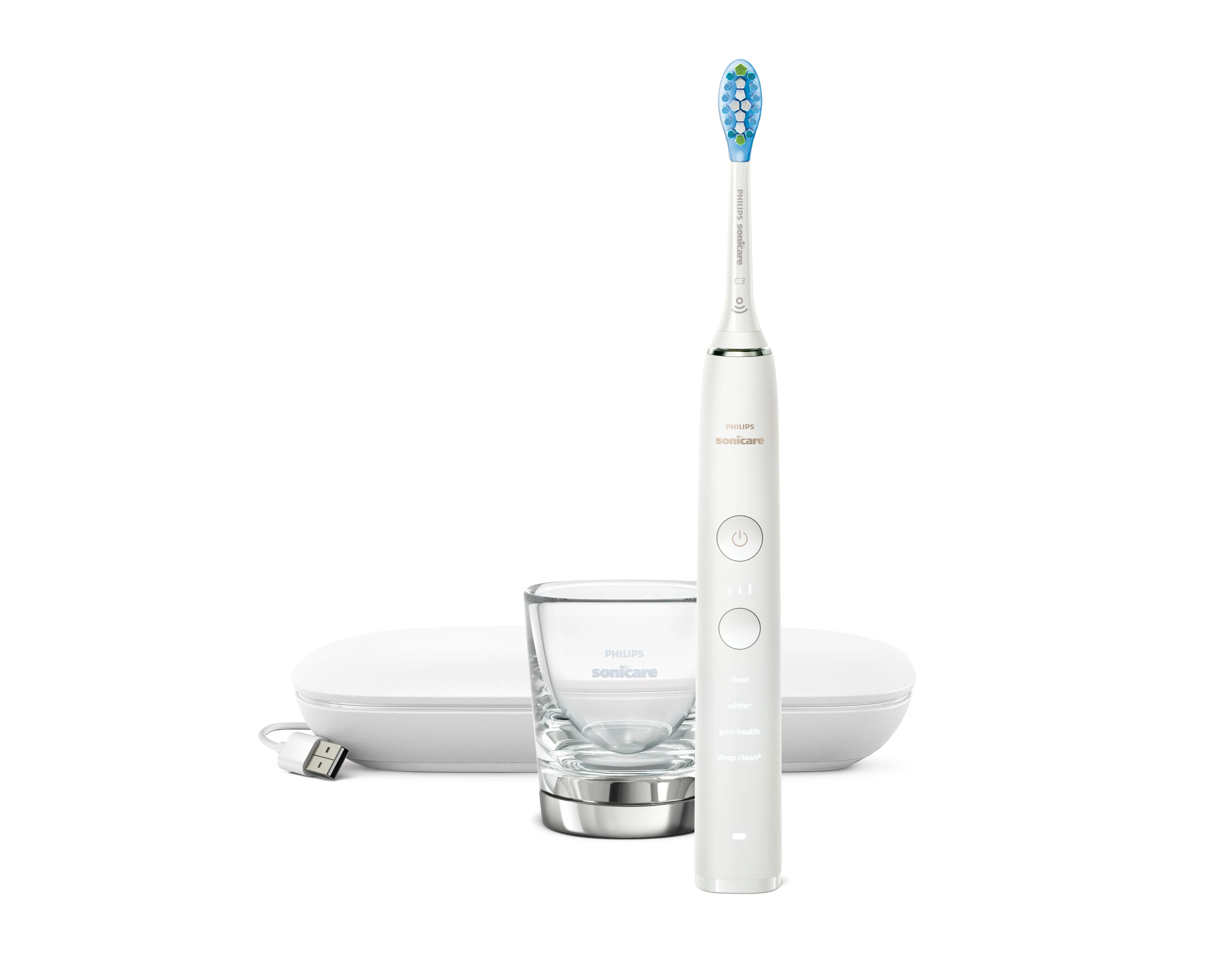 Philips Sonicare DiamondClean 9000 HX9911 - eltandborst, vit