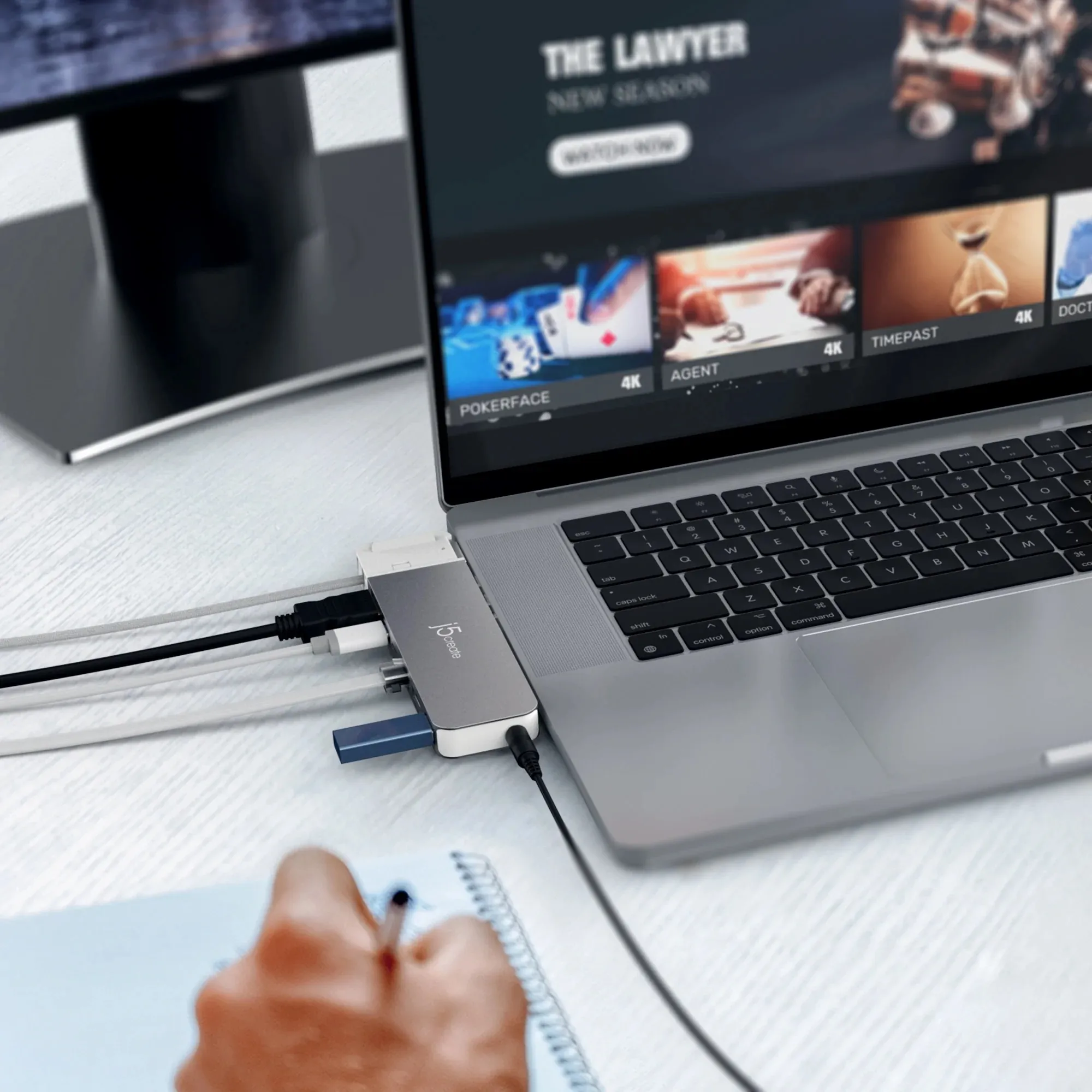 J5 Create 4K60 ELITE PRO USB4 HUB WITH - MAGSAFE KIT SPACE GREY/WHITE