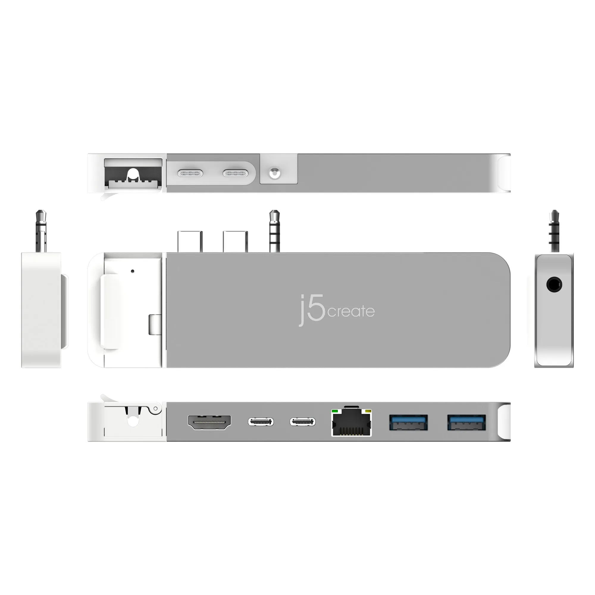 J5 Create 4K60 ELITE PRO USB4 HUB WITH - MAGSAFE KIT SPACE GREY/WHITE