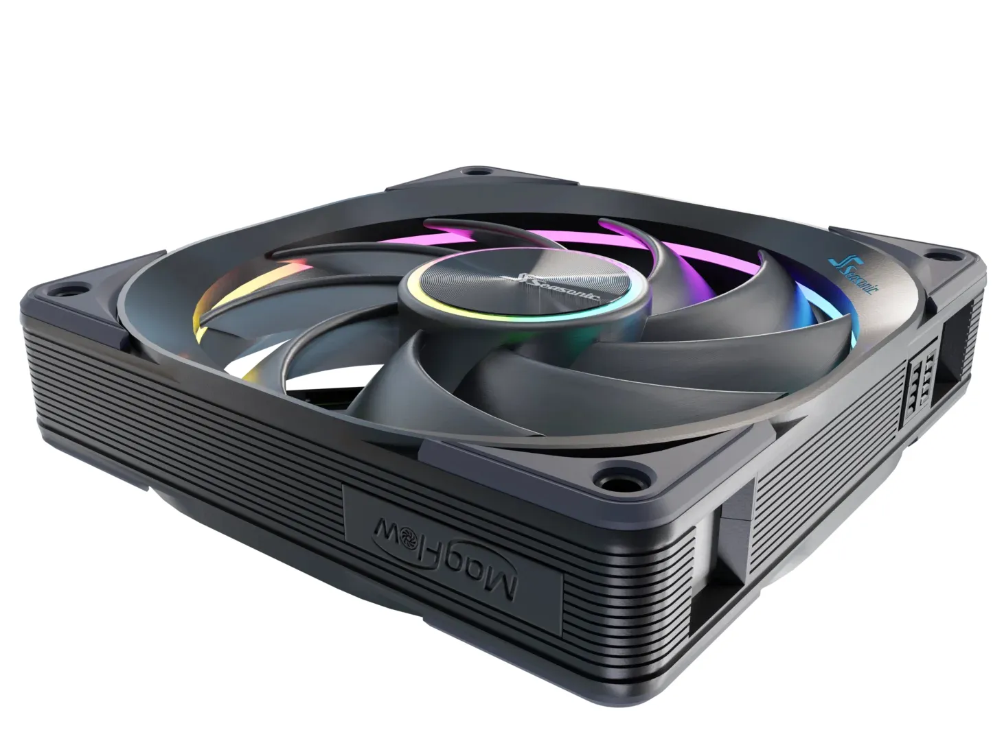 Seasonic MagFlow ARGB 120mm - case fan, black, 1pcs