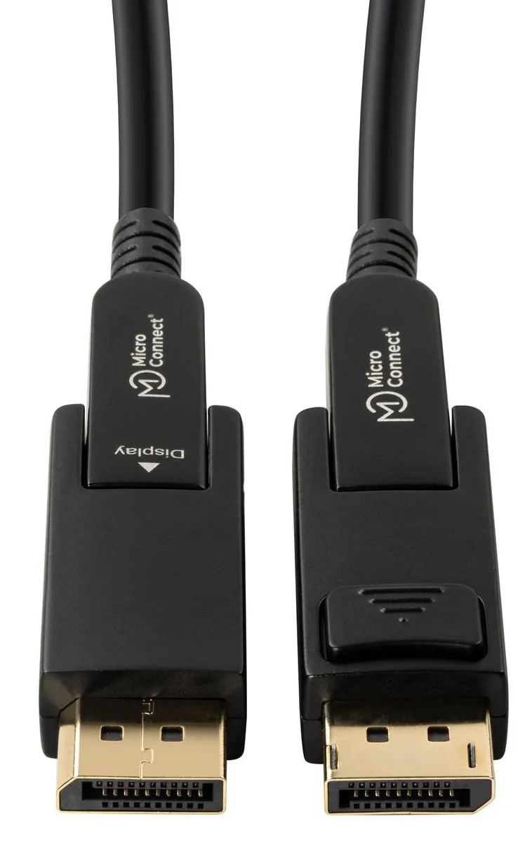 MicroConnect Premium Optic Active Mini DisplayPort &ndash; DisplayPort 1.4 -kaapeli, jossa 8K, 30 m, musta