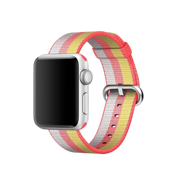 Apple Watch 38 mm punottu nailonranneke - punainen