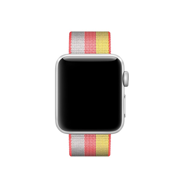 Apple Watch 38 mm punottu nailonranneke - punainen