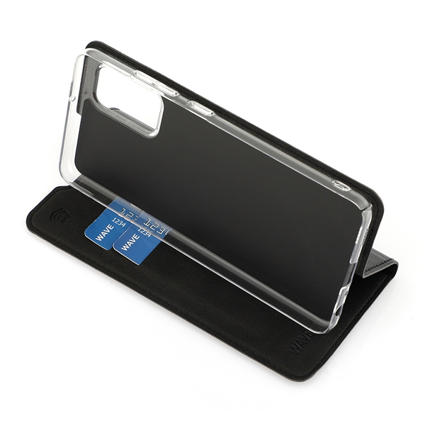 (Bargains) Wave Book Case, Galaxy A32 - case, Black