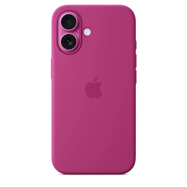 Apple iPhone 16, MagSafe - silicone case, Fuchsia