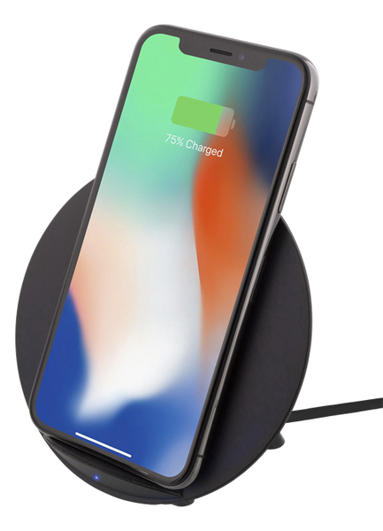 DELTACO Tr&aring;dl&ouml;s Laddare f&ouml;r iPhone och Android, 5W, QI-certifierad, sv