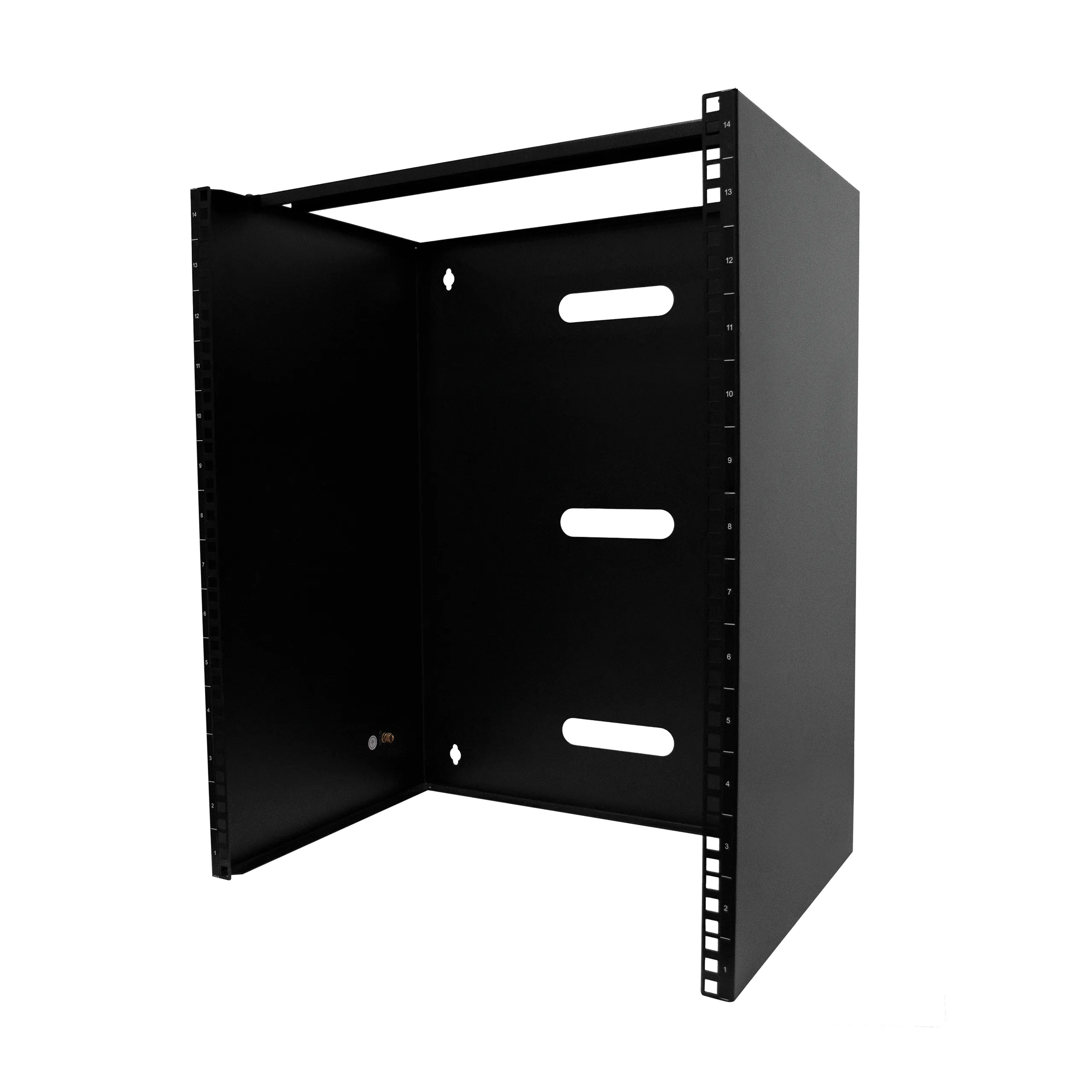 STARTECH.COM 14U Wall Mount Rack 14inch Deep 19inch Network Rack for Patch Panel/Network Equipment 77lb 35kg Weight Capacity