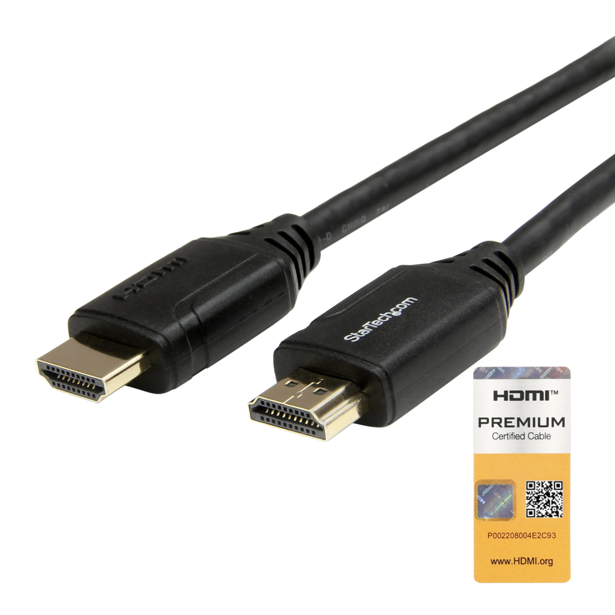 Startech HDMI &ndash; HDMI 2.0 -kaapeli, 0,5m, Musta