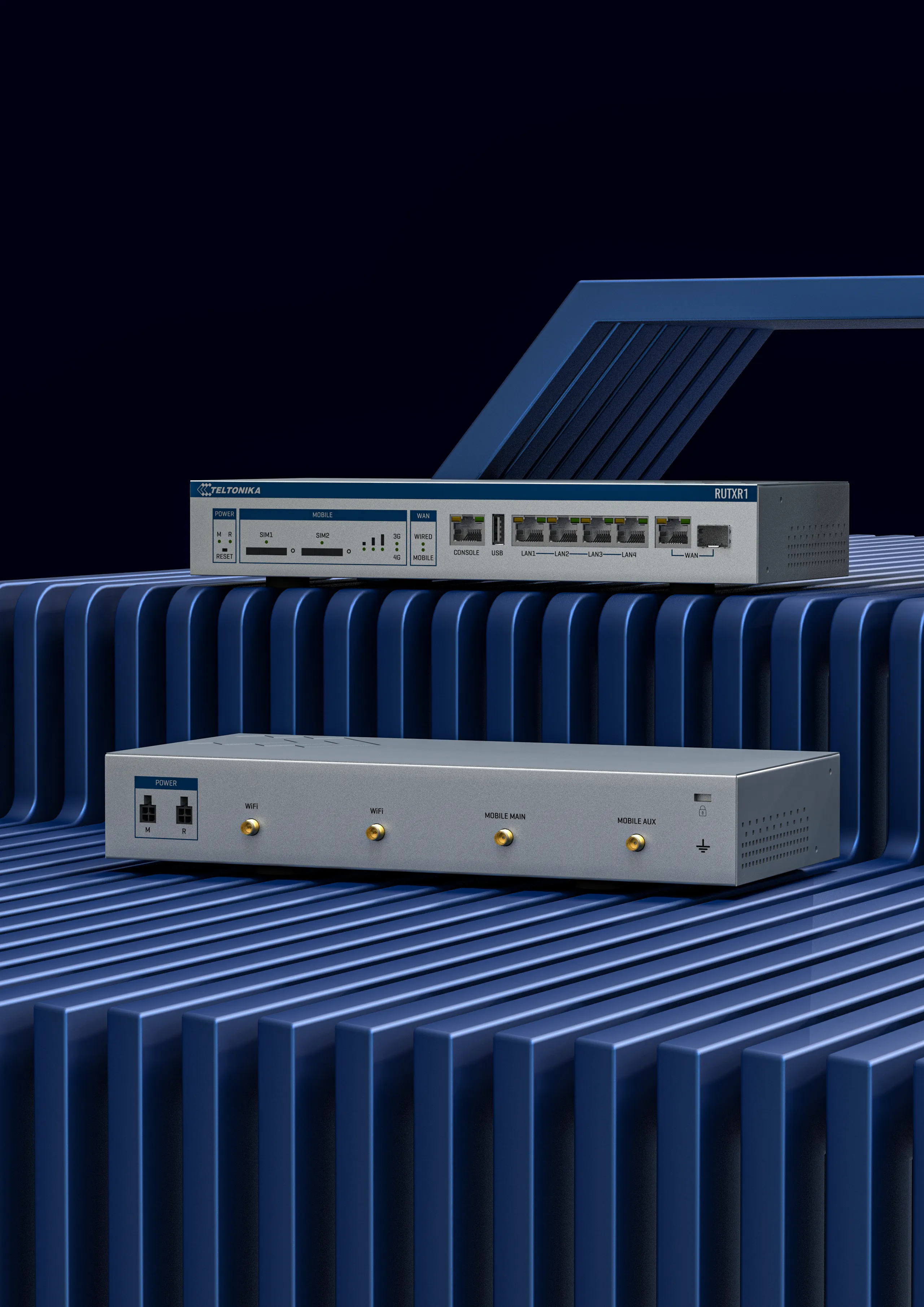 Teltonika RUTXR1 2x Sim 4x Eth 1x Combo SFP/Eth port rack mounted