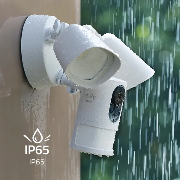 Eufy Security Floodlight Cam 2K - outdoor surveillance camera, white
