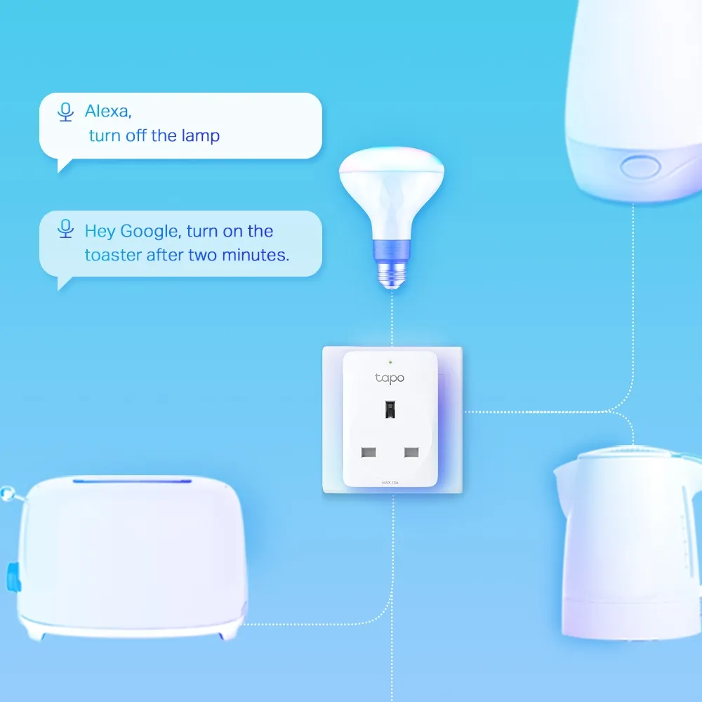 TP-Link Tapo Mini Smart Wi-Fi Socket, Energy Monitoring (2-pack) /Tapo P110