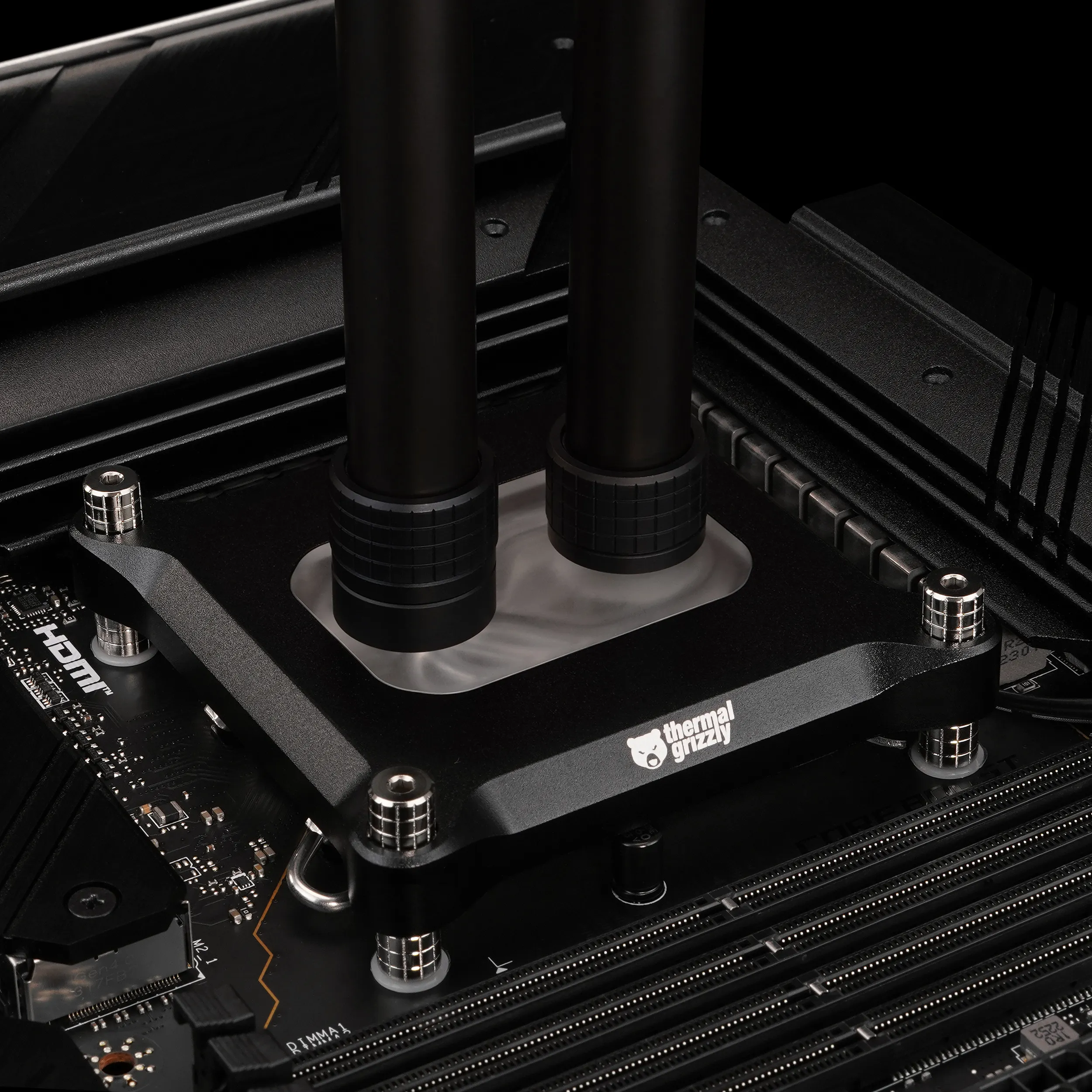 Thermal Grizzly DeltaMate Extender MF7, Water Cooling Fitting, 7 mm, Matt Black
