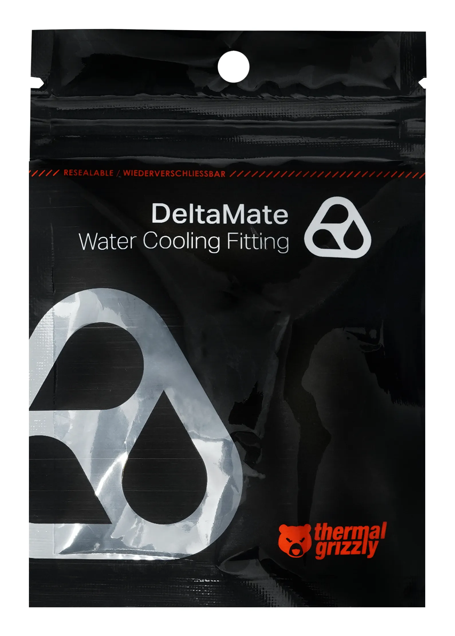 Thermal Grizzly DeltaMate Extender MF7, Water Cooling Fitting, 7 mm, Matt Black
