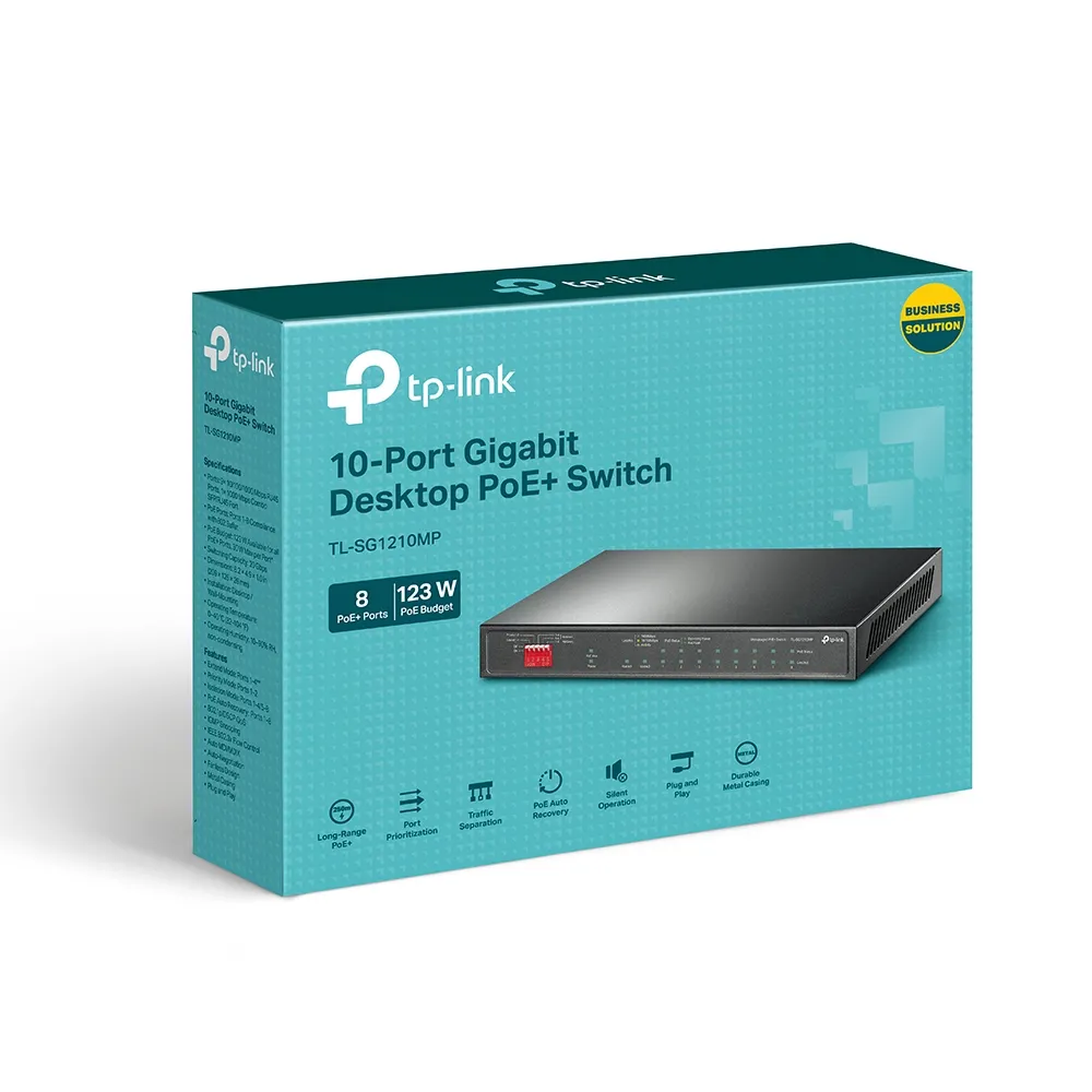 TP-LINK TL-SG1210MP 10-PORT GB DESKTOP POE+ SWITCH
