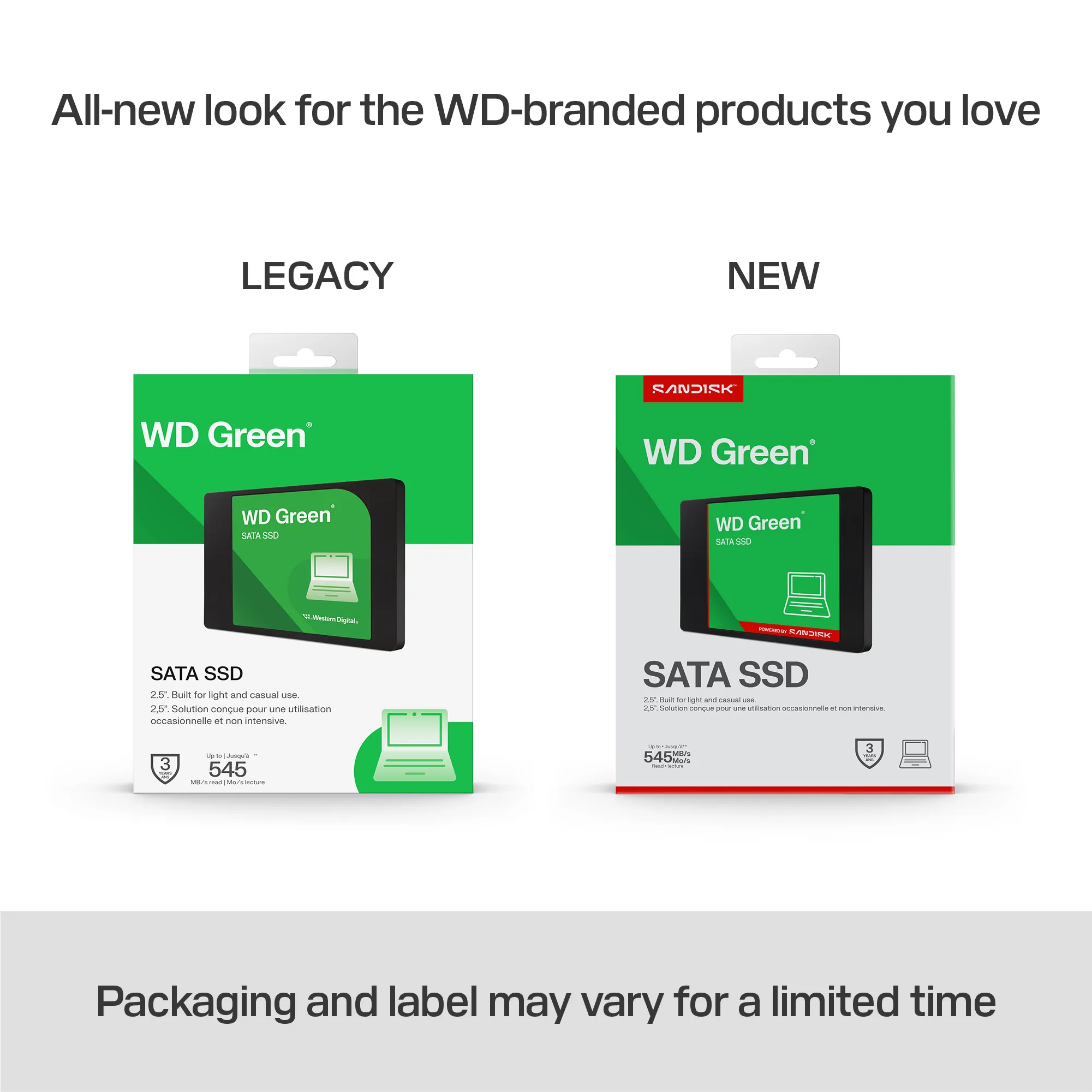 WD Green 480GB 2.5" SATA SSD